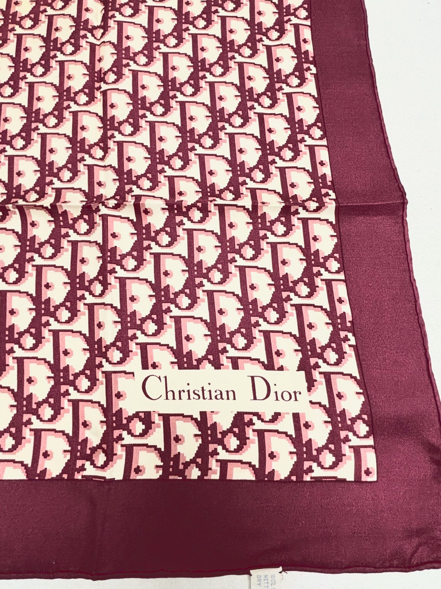 DIOR Foulard Carré oblique en soie