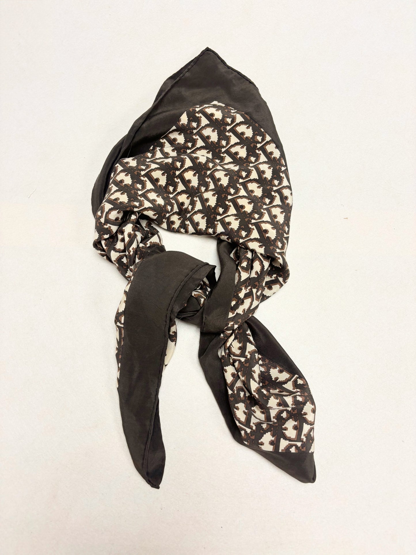 DIOR Foulard Carré Oblique en soie