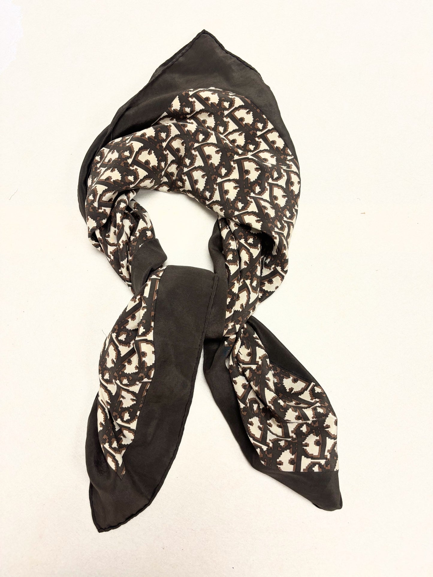 DIOR Foulard Carré Oblique en soie