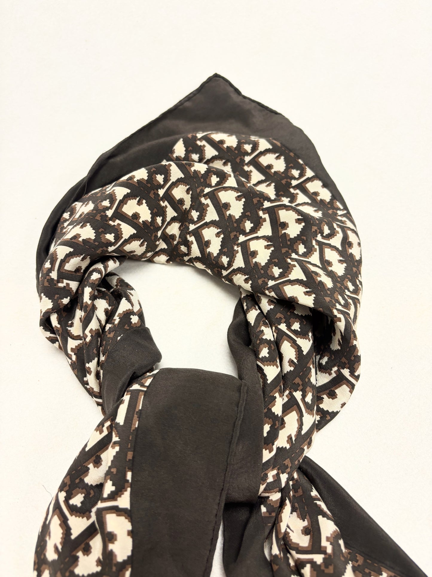 DIOR Foulard Carré Oblique en soie