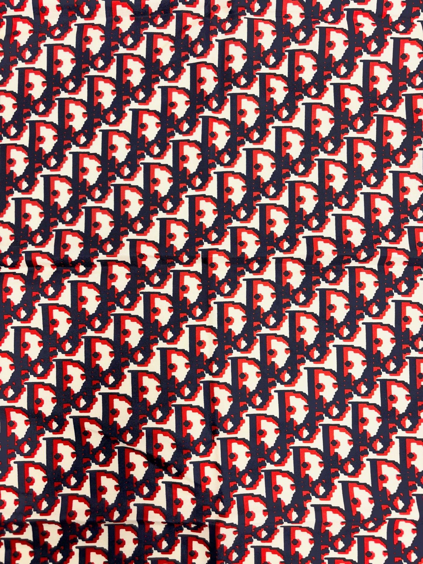 DIOR Foulard Carré Oblique en soie
