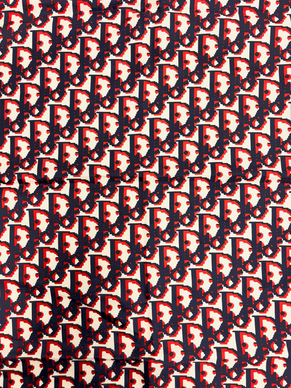 DIOR Foulard Carré Oblique en soie