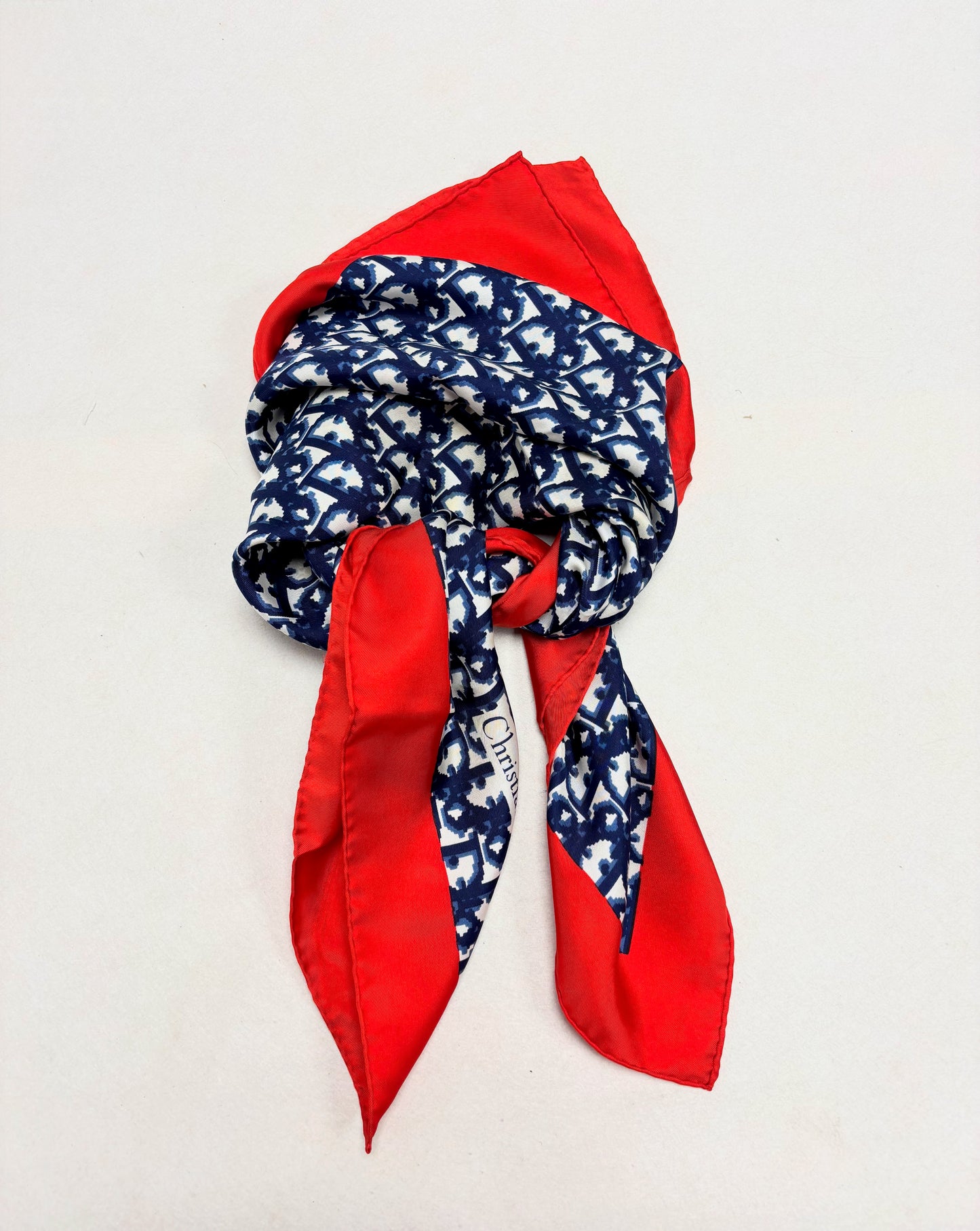 DIOR Foulard Carré Oblique en soie