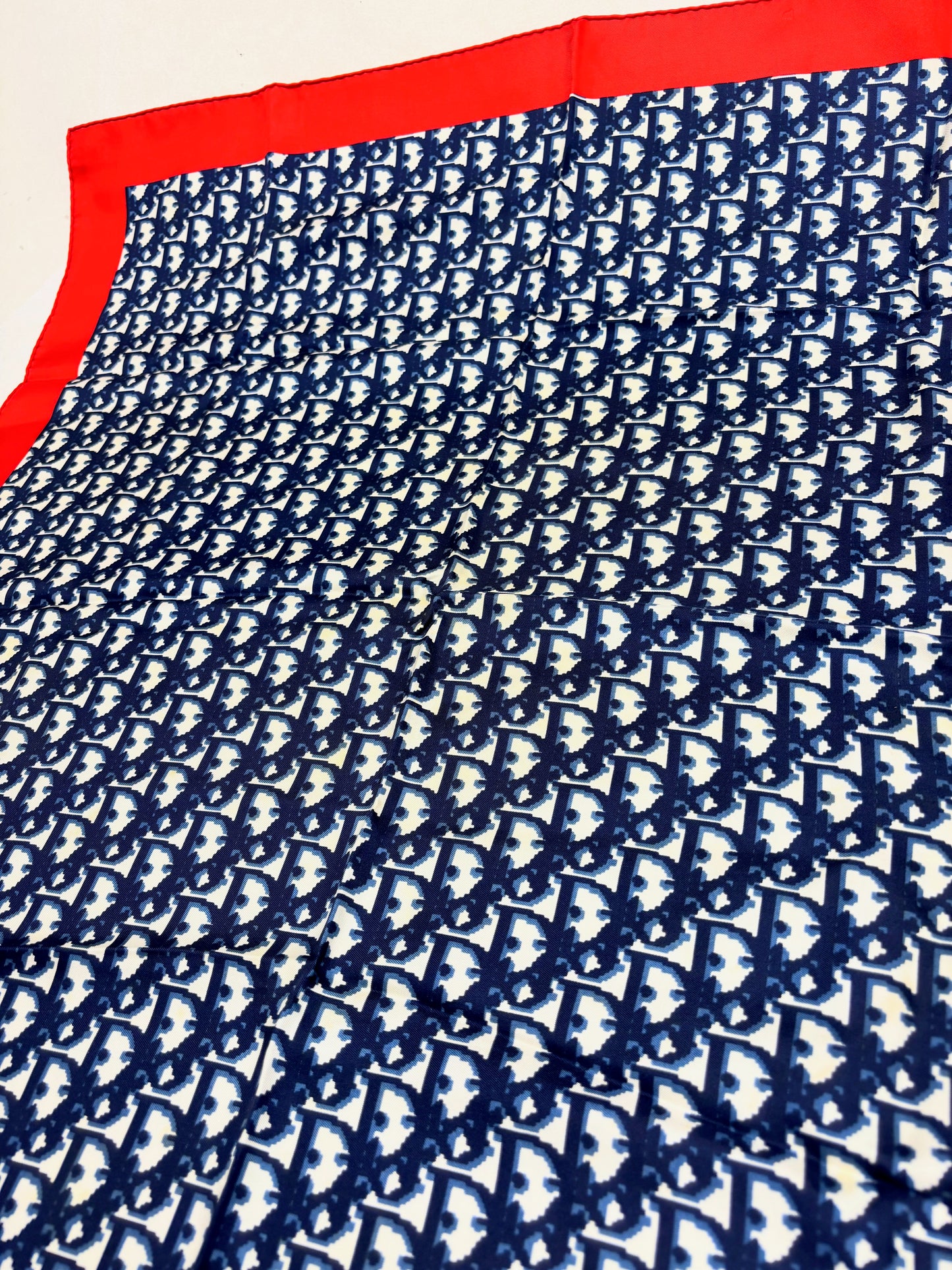DIOR Foulard Carré Oblique en soie