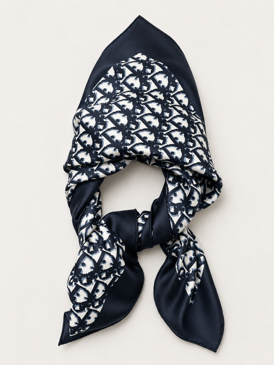 DIOR Foulard Carré Oblique en soie