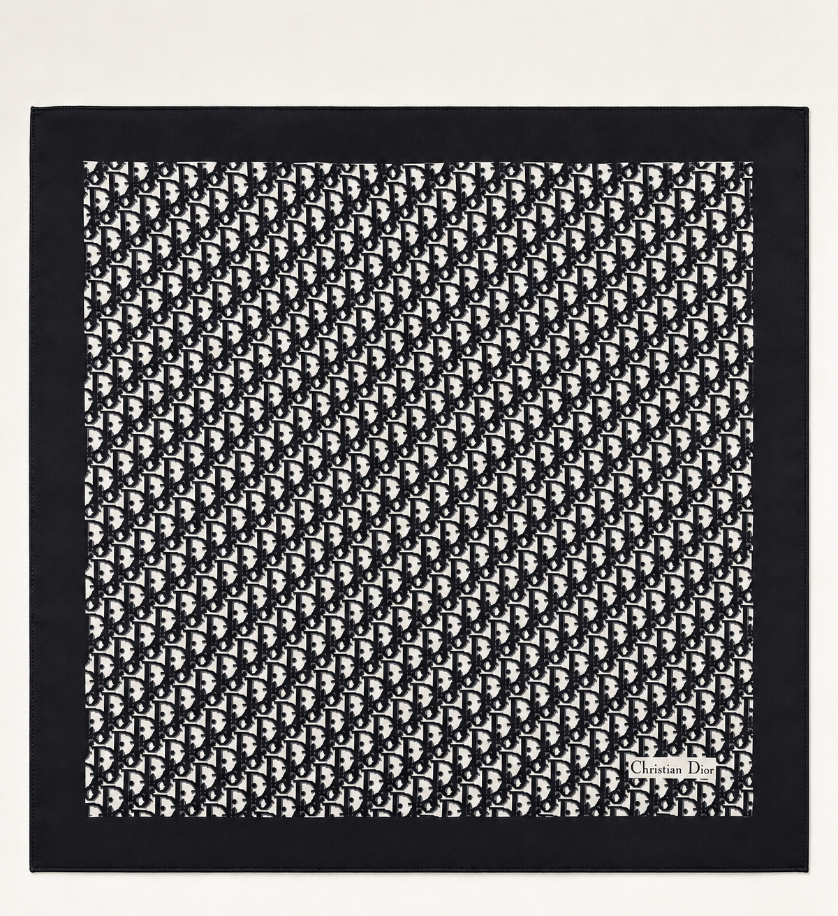 DIOR Foulard Carré Oblique en soie