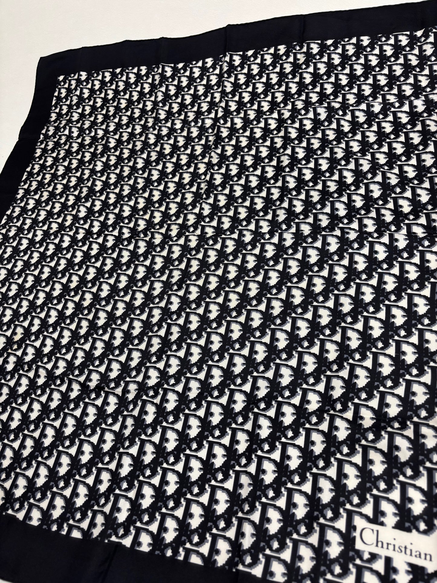 DIOR Foulard Carré Oblique en soie
