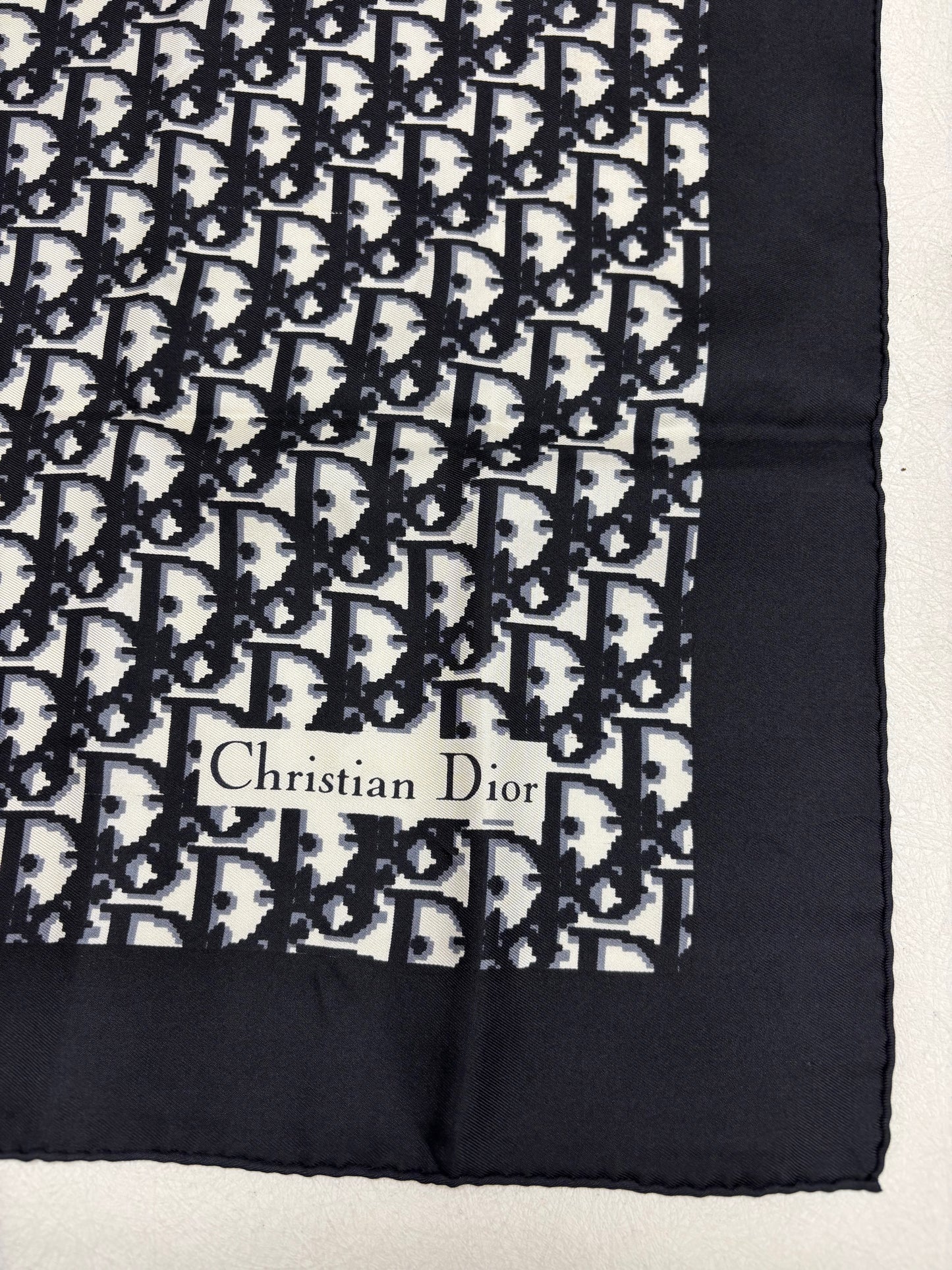 DIOR Foulard Carré Oblique en soie