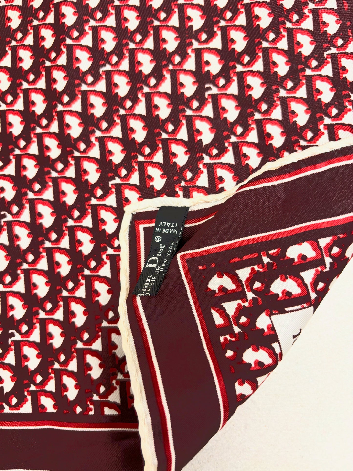 DIOR Foulard Carré Oblique en soie