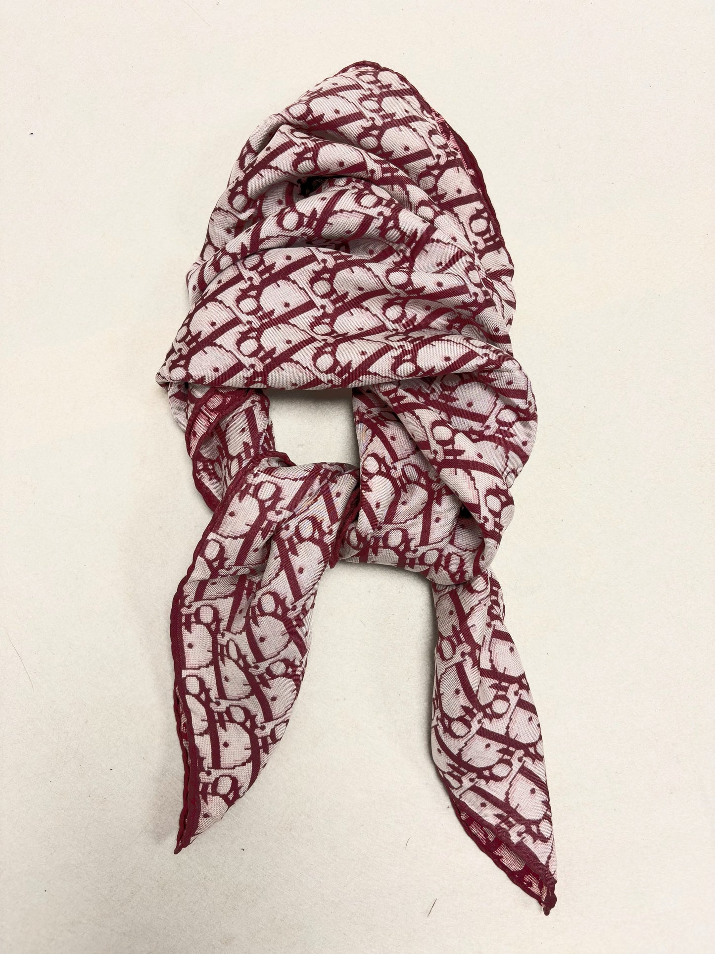 DIOR Foulard Carré Oblique soie