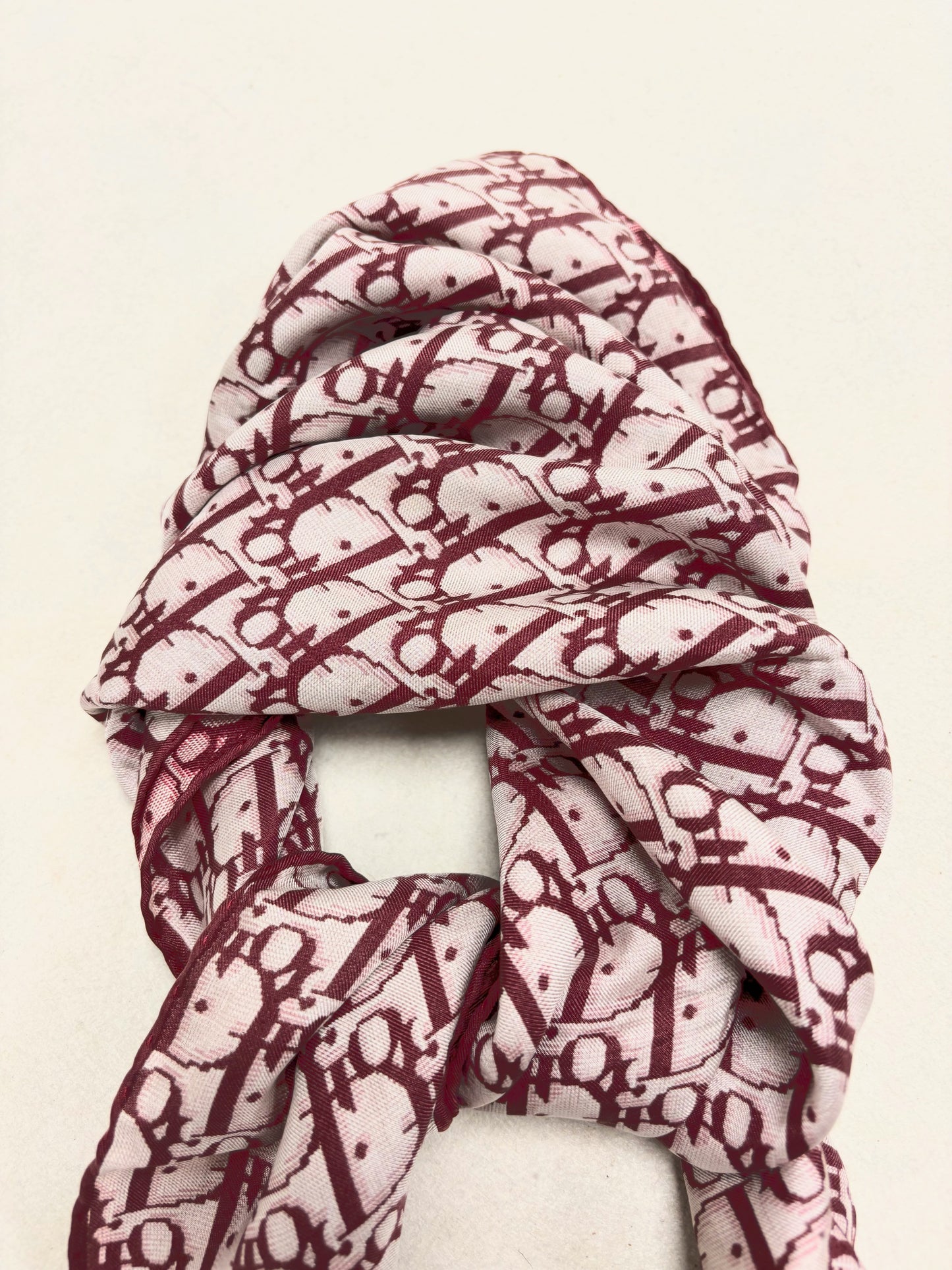 DIOR Foulard Carré Oblique soie
