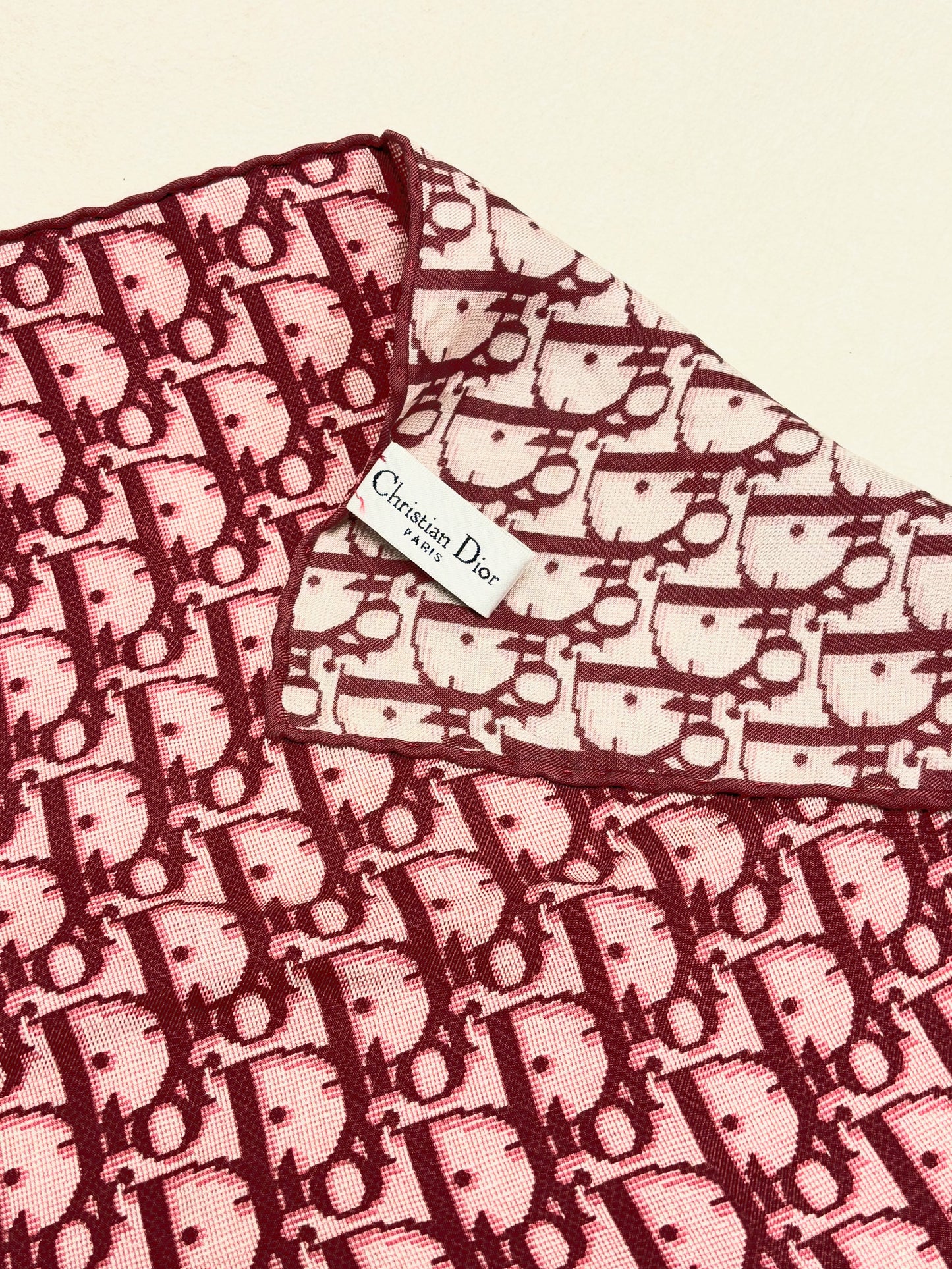 DIOR Foulard Carré Oblique soie