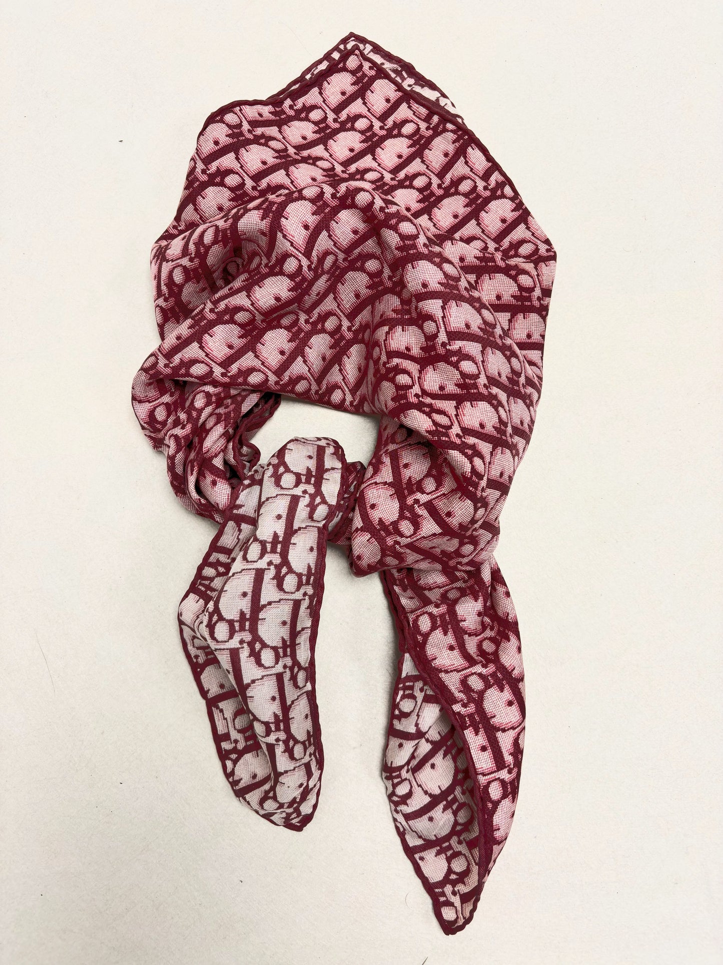 DIOR Foulard Carré Oblique soie