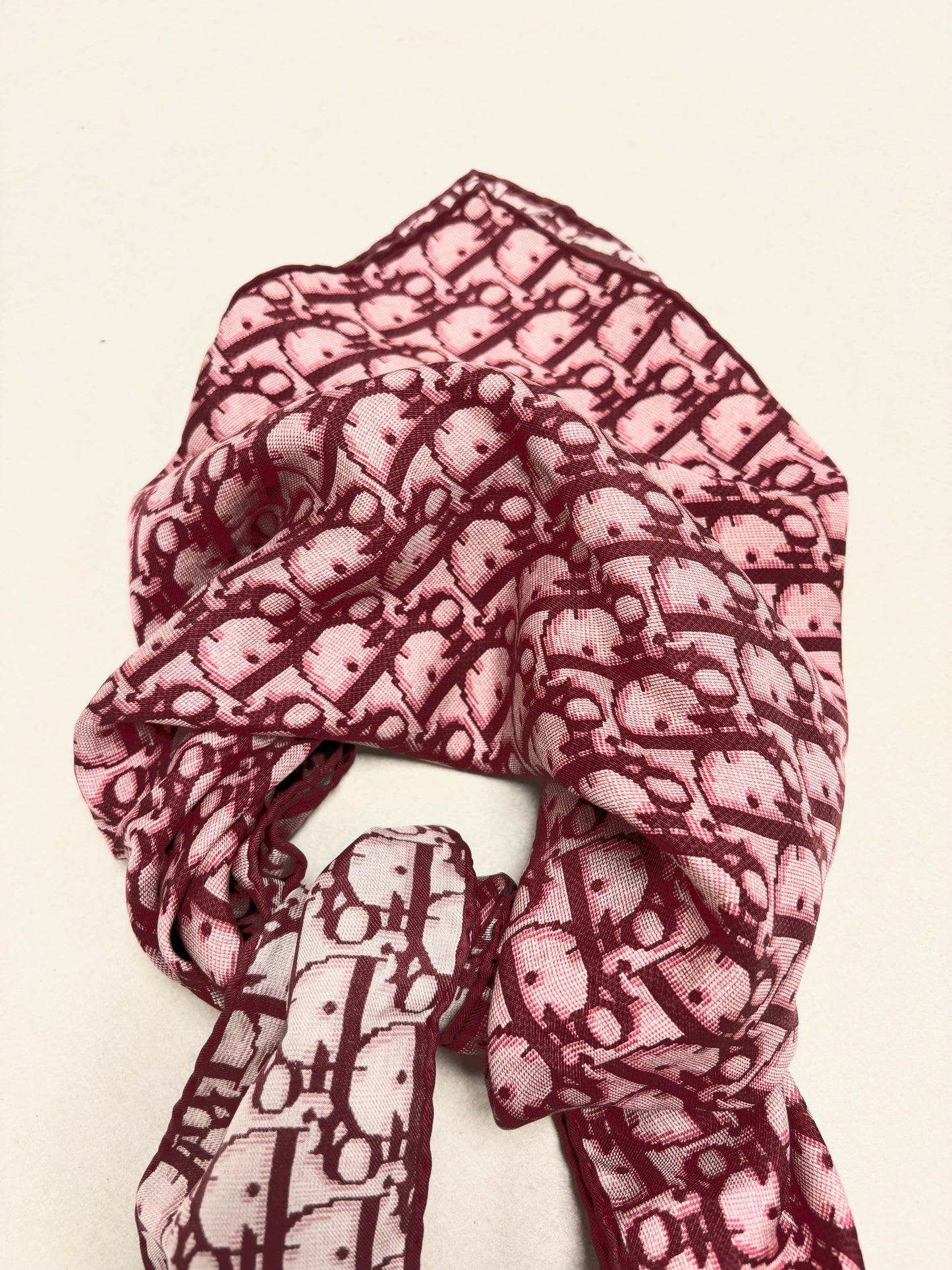 DIOR Foulard Carré Oblique soie