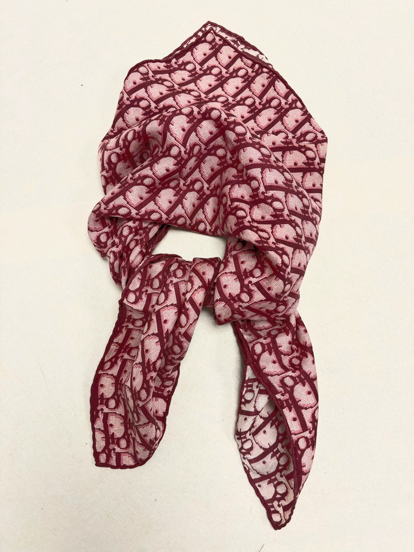 DIOR Foulard Carré Oblique soie
