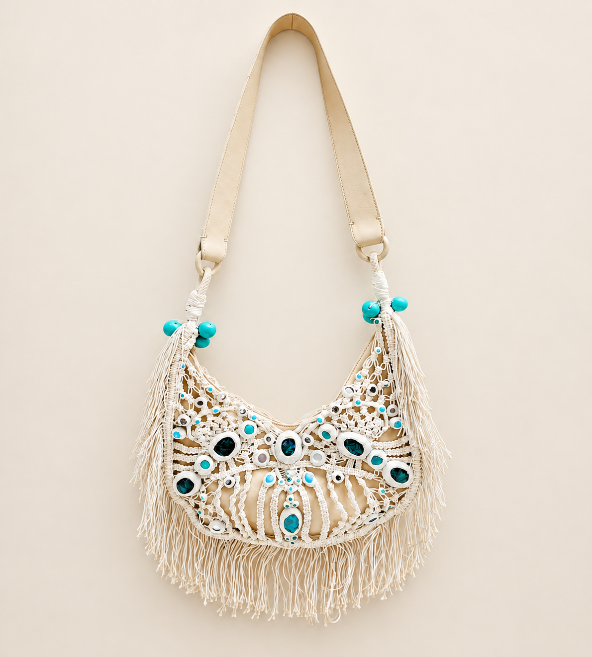 CHLOÉ Sac Perles et Macramé