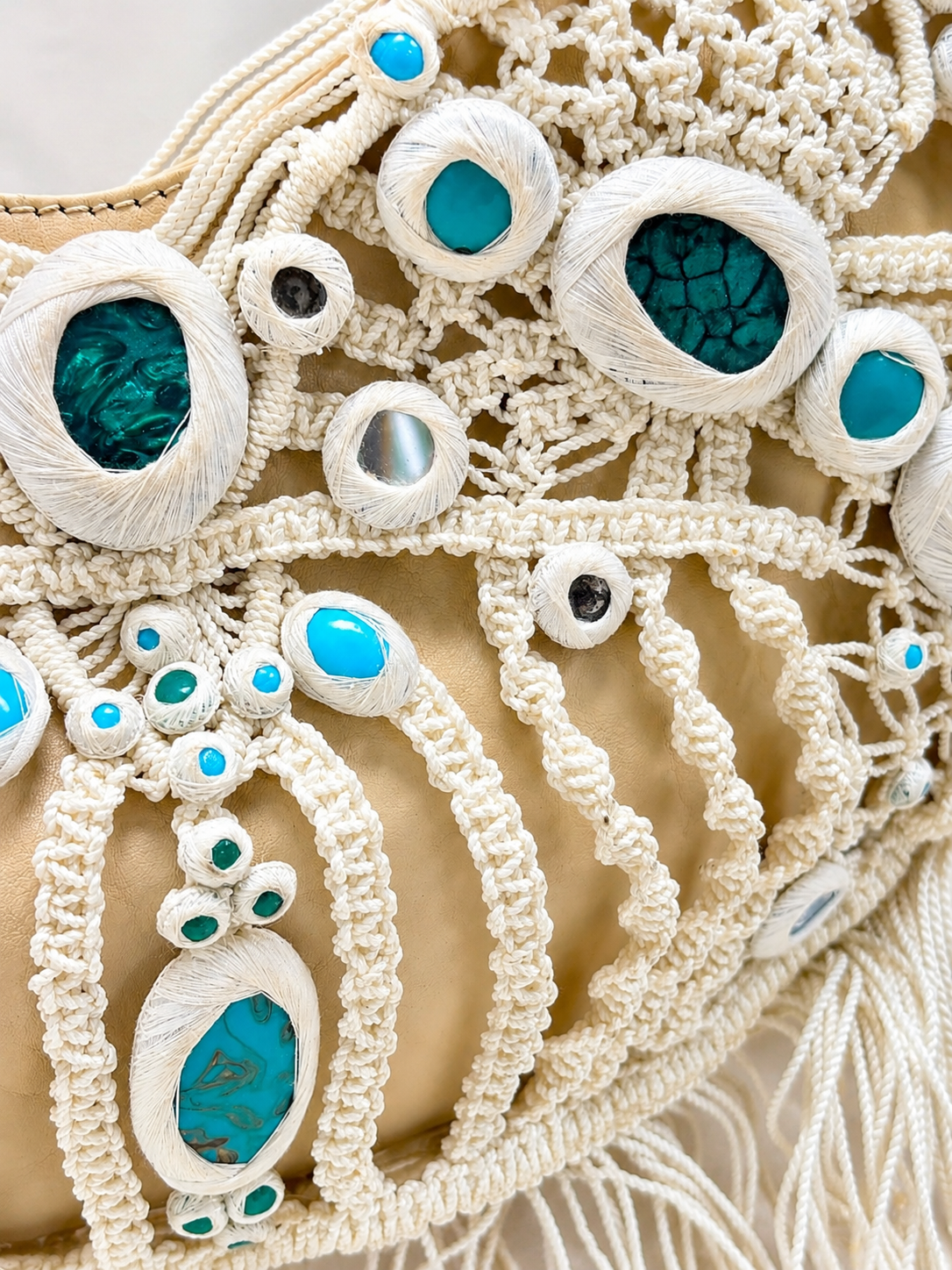 CHLOÉ Sac Perles et Macramé