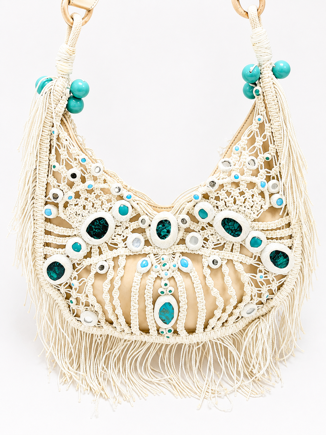 CHLOÉ Sac Perles et Macramé