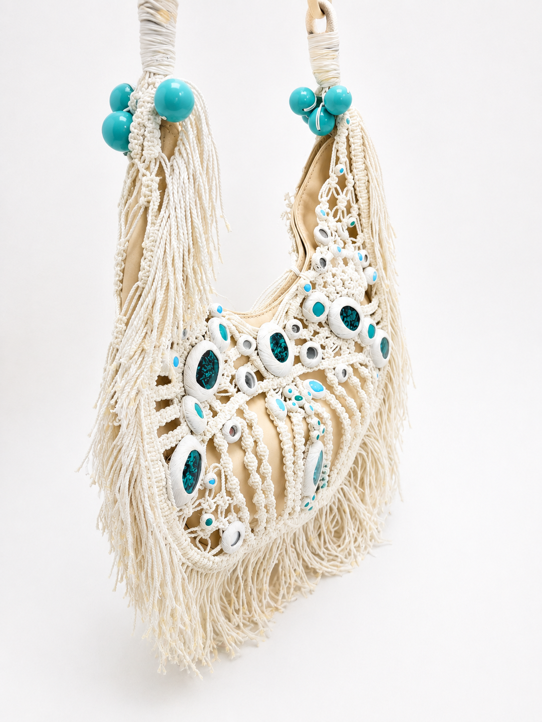 CHLOÉ Sac Perles et Macramé