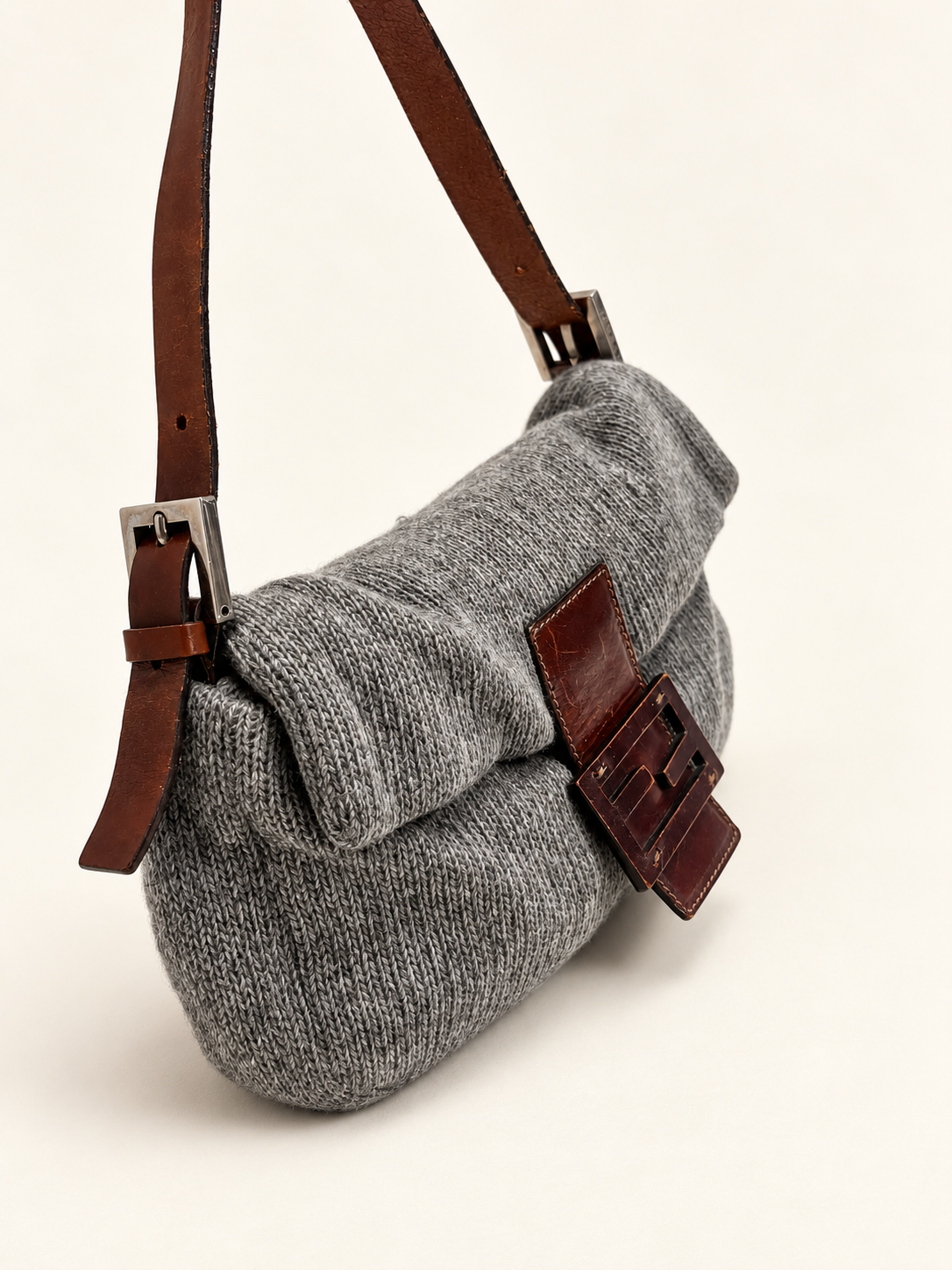 FENDI Sac Baguette en cachemire