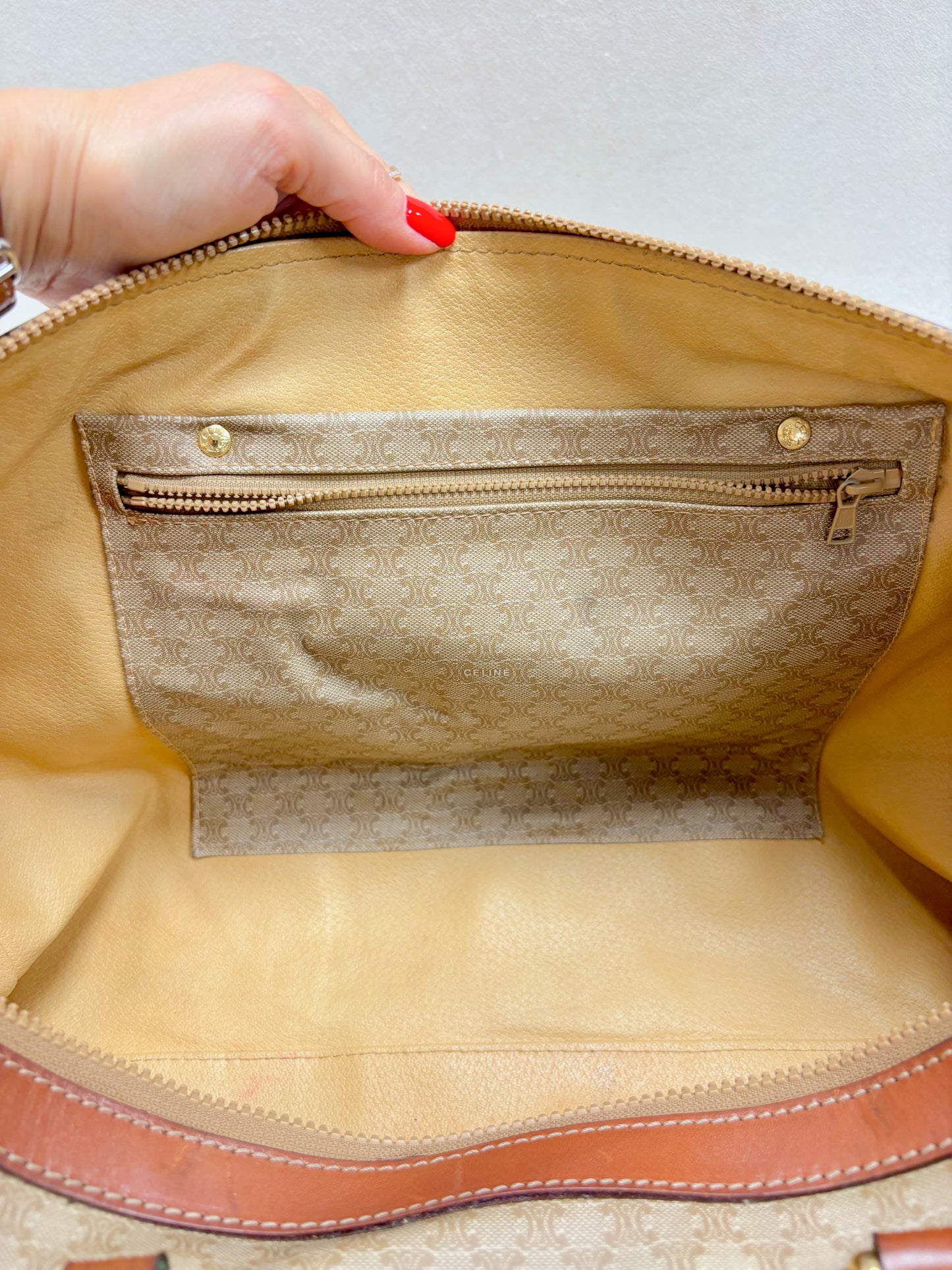 CÉLINE Sac Boston Triomphe 48h