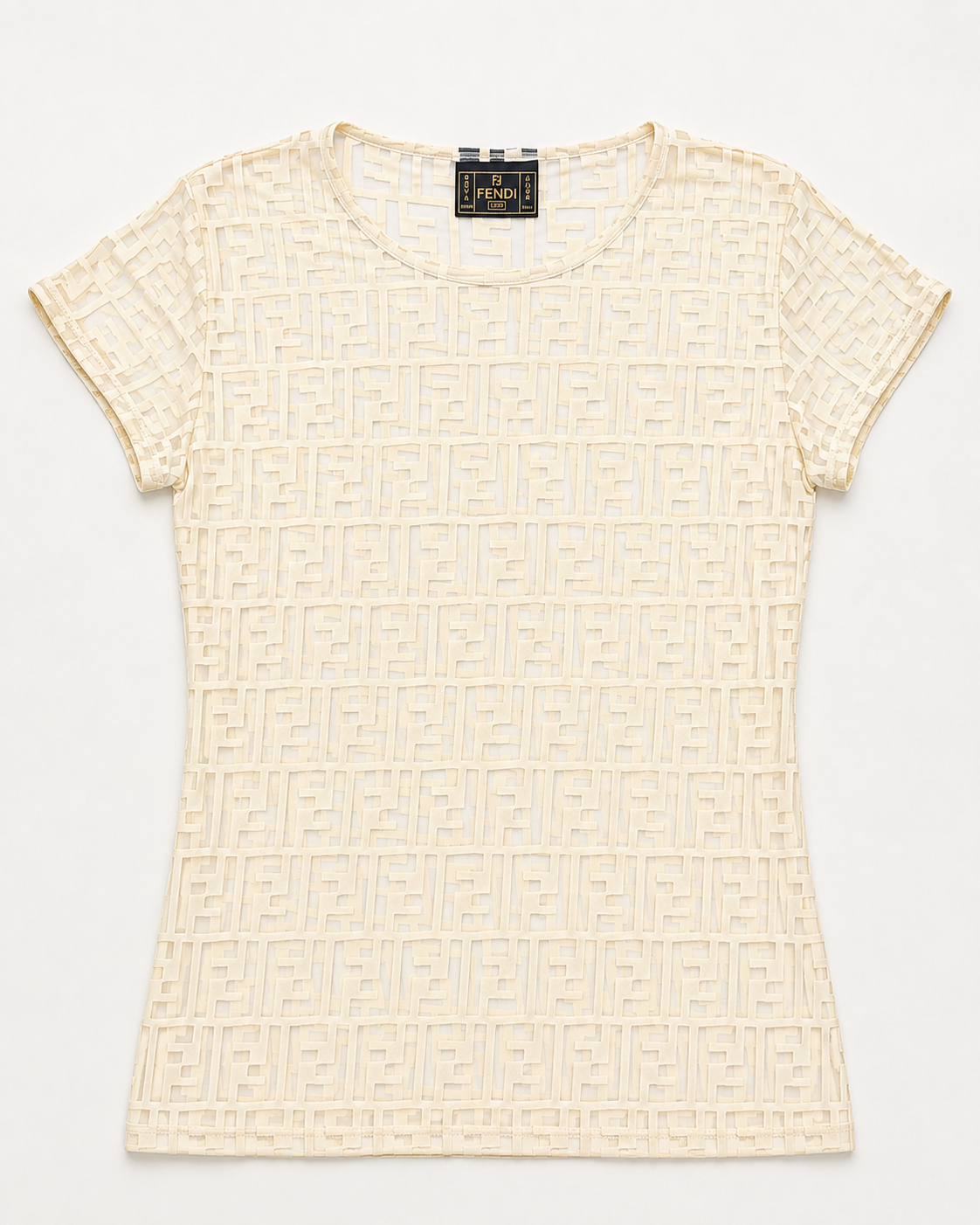 FENDI Top Zucca Transparent