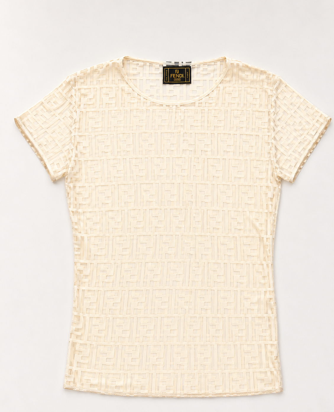 FENDI Top Zucca Transparent