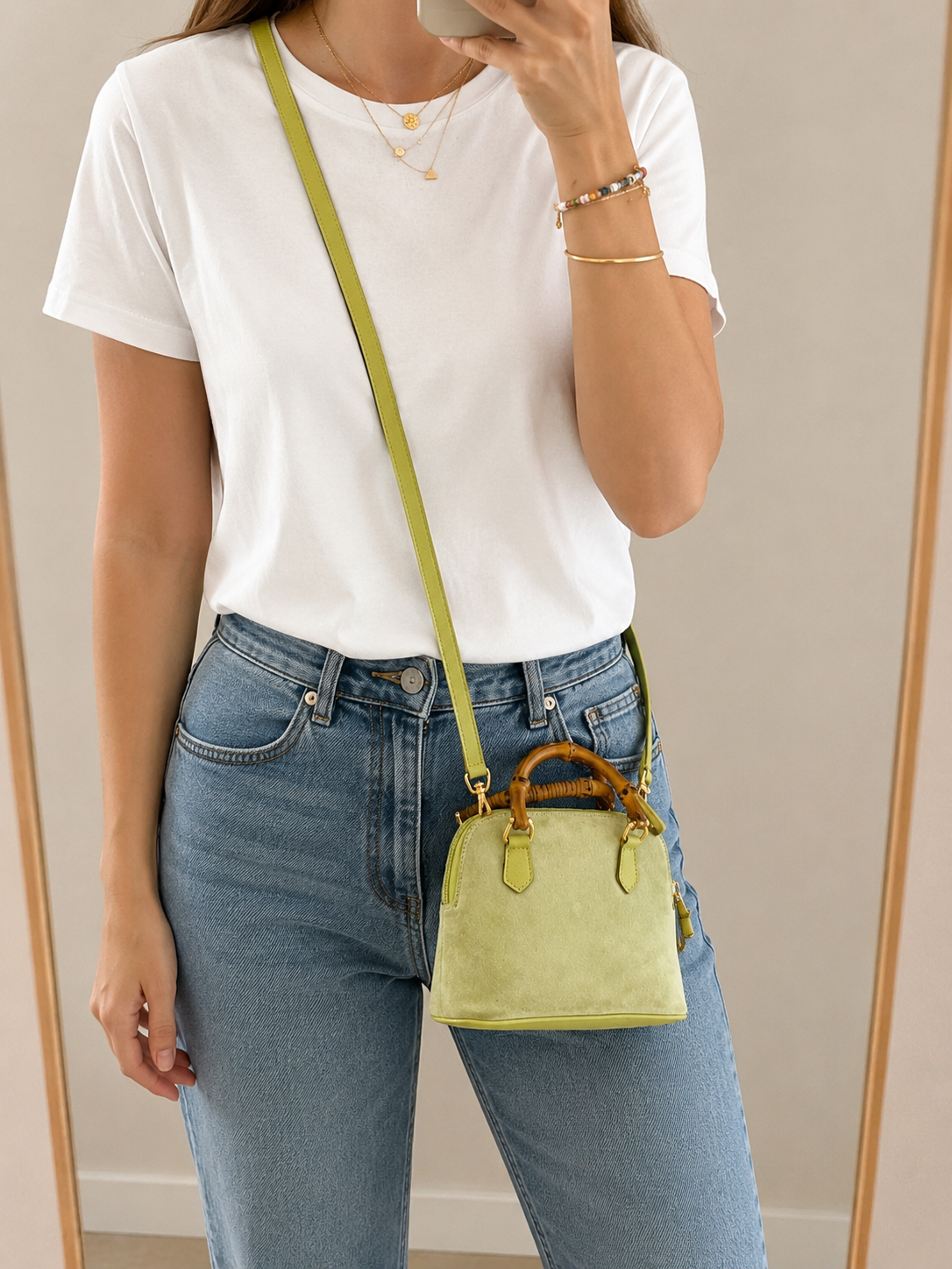 GUCCI Sac Diana Mini Bambou