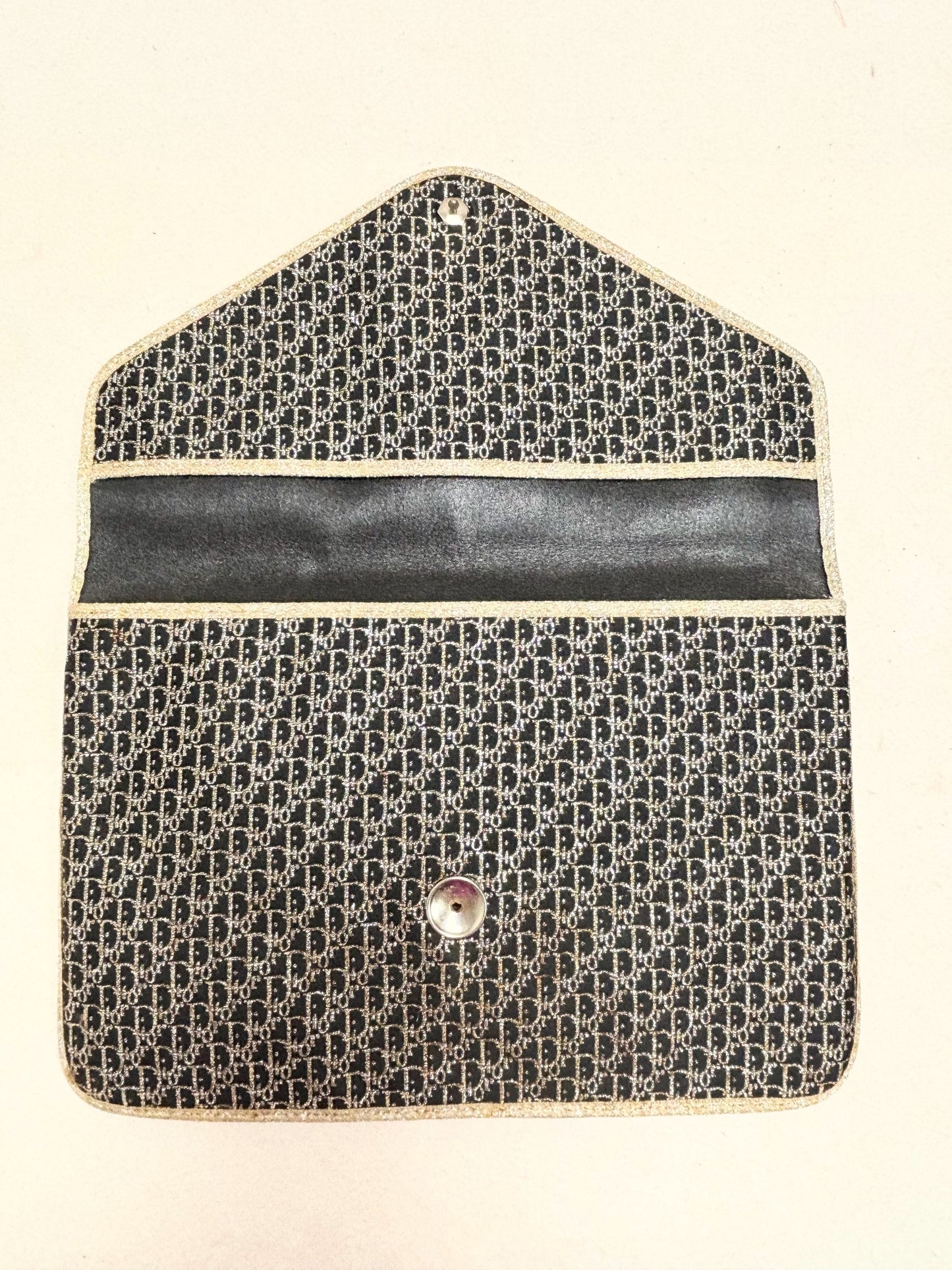 DIOR Pochette Oblique en lamé