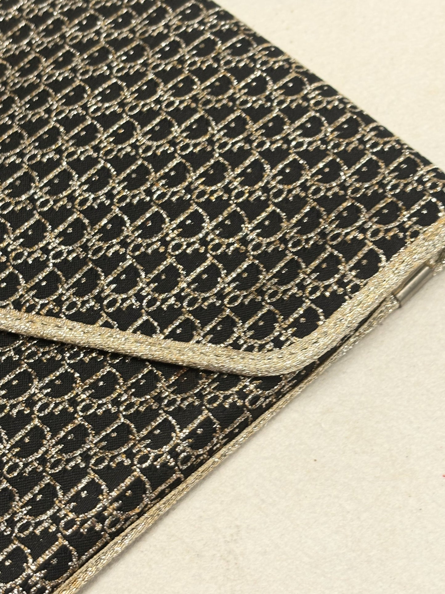 DIOR Pochette Oblique en lamé
