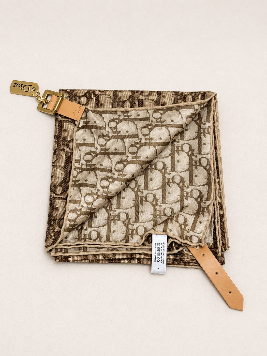 DIOR Ceinture Foulard Oblique en soie