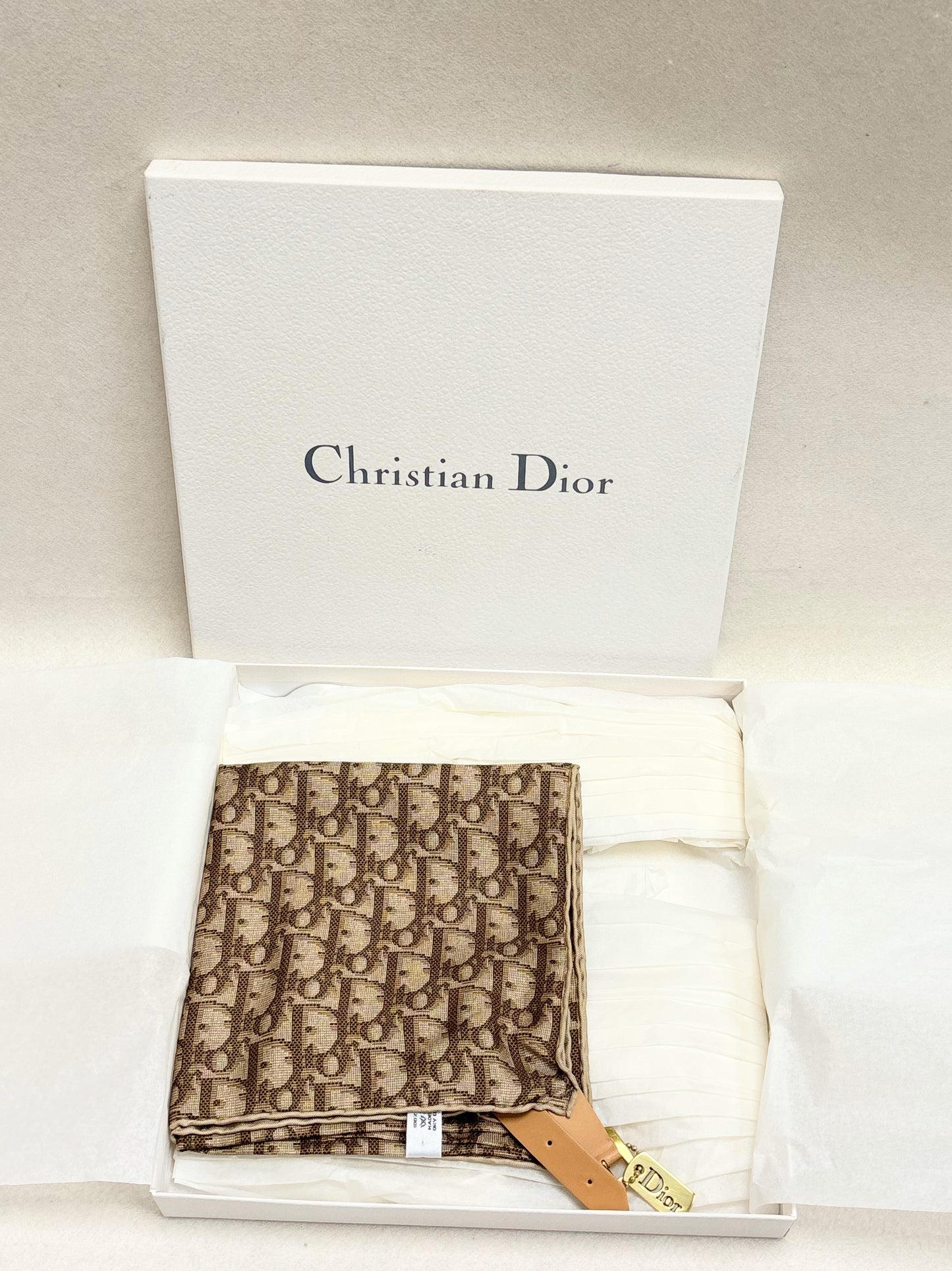 DIOR Ceinture Foulard Oblique en soie