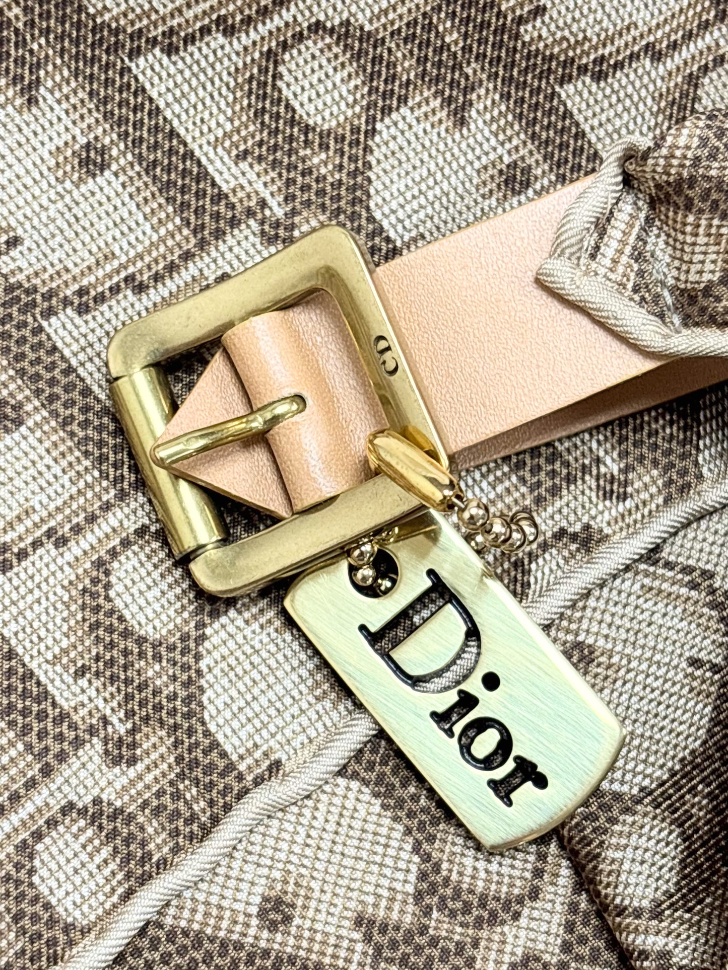 DIOR Ceinture Foulard Oblique en soie