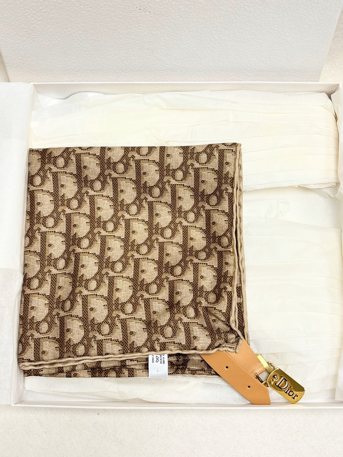 DIOR Ceinture Foulard Oblique en soie