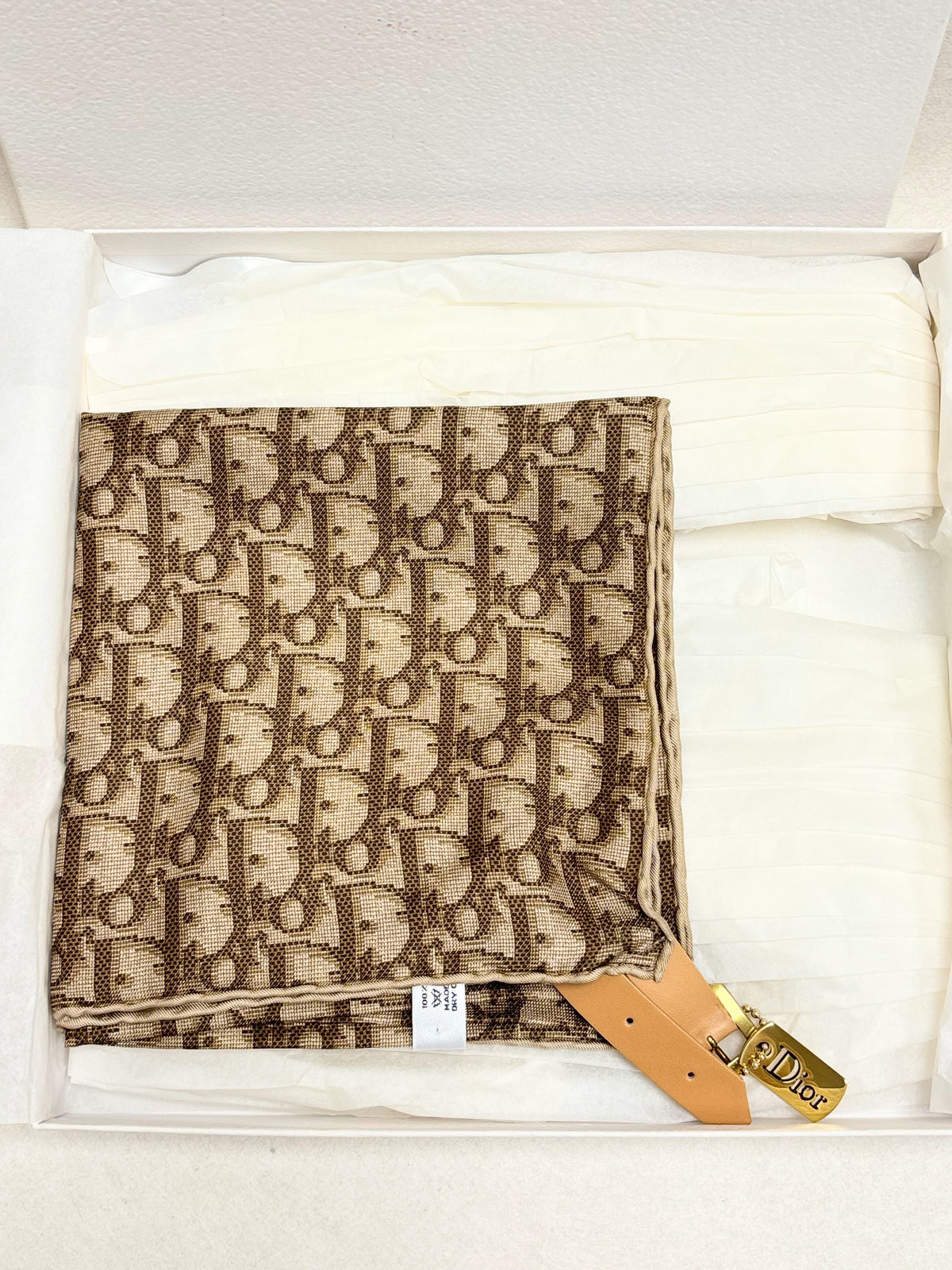 DIOR Ceinture Foulard Oblique en soie