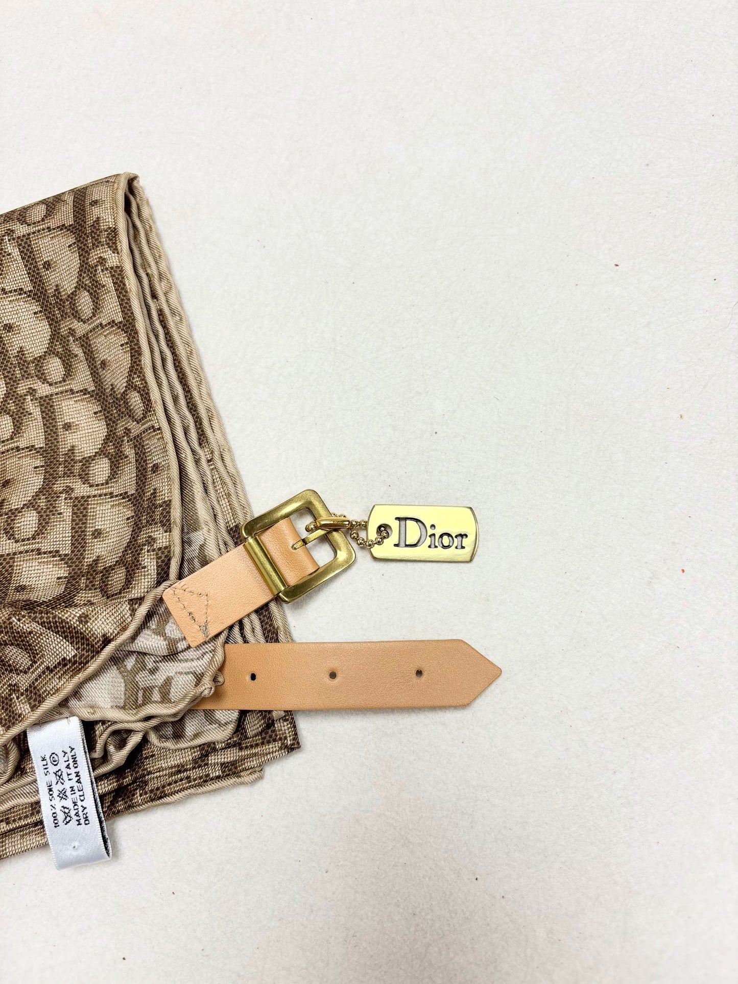 DIOR Ceinture Foulard Oblique en soie