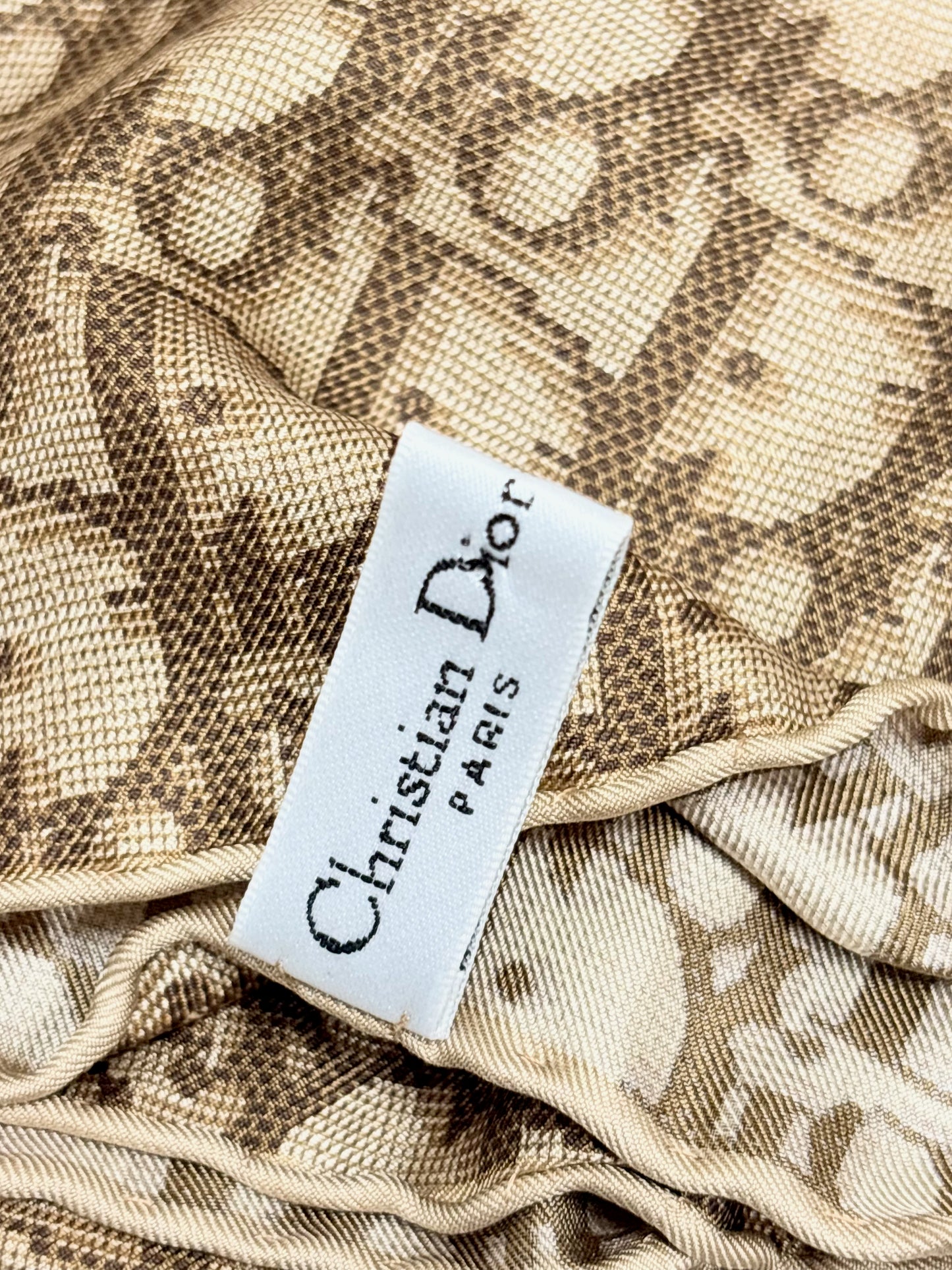 DIOR Ceinture Foulard Oblique en soie