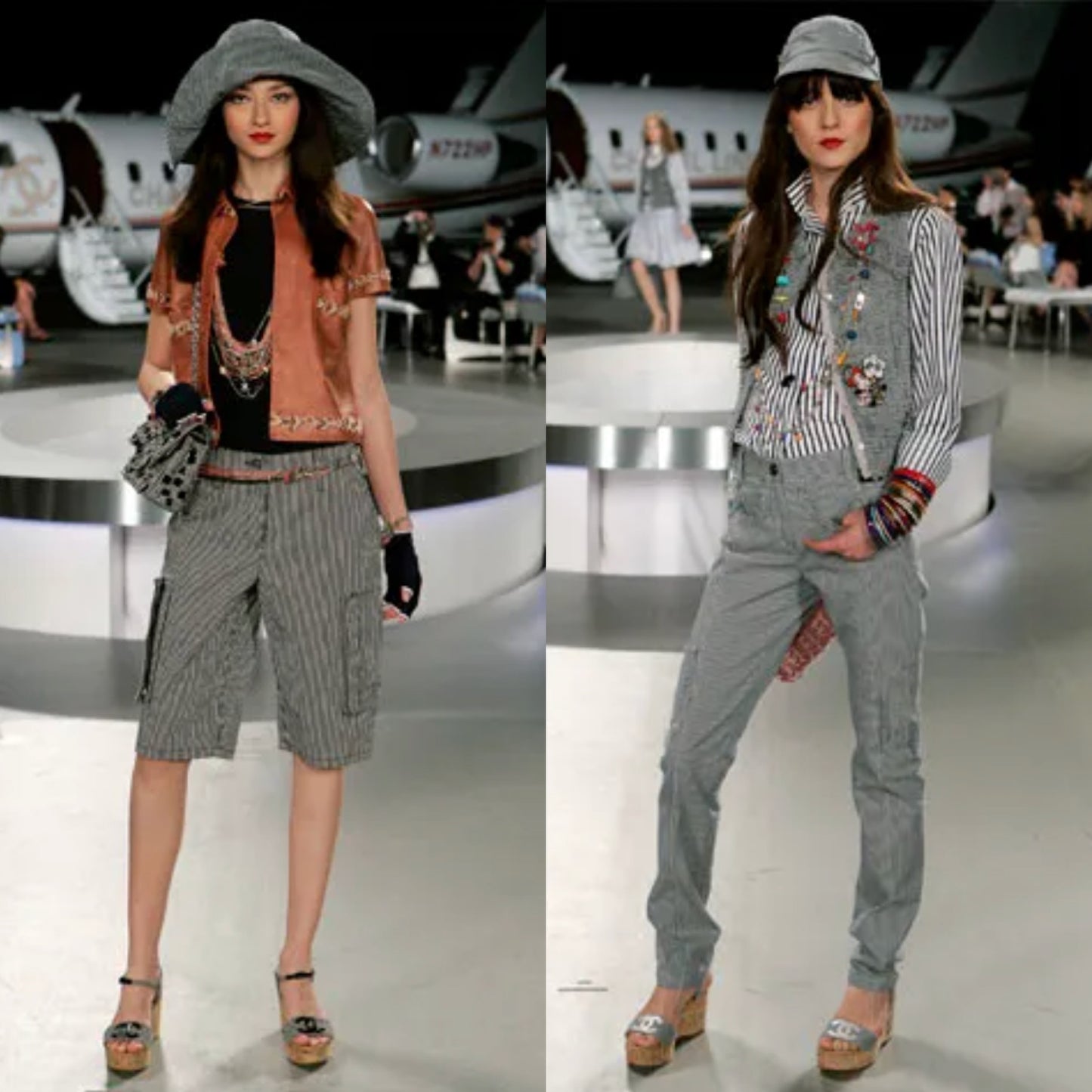 CHANEL Sandales Compensées Cruise 2008