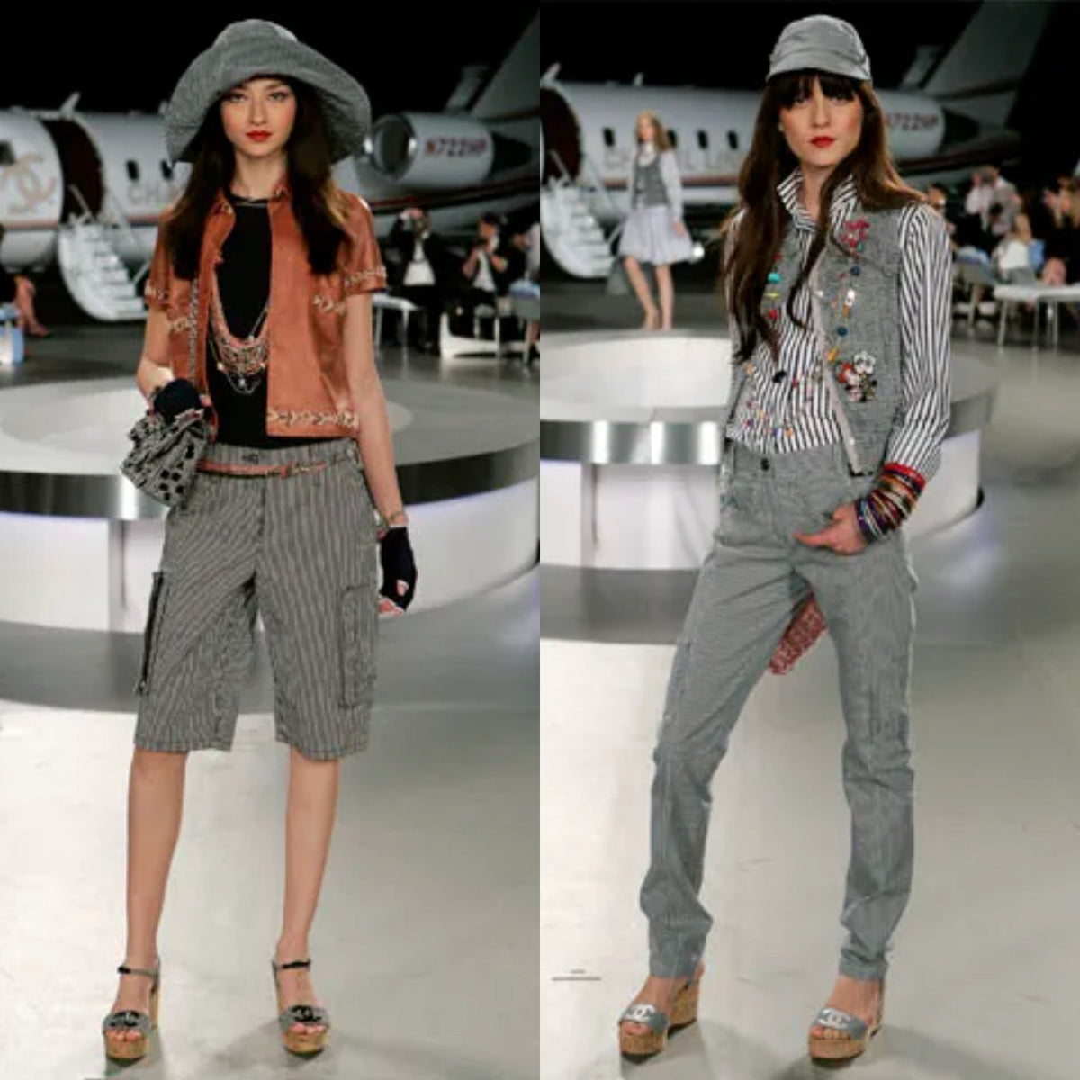 CHANEL Sandales Compensées Cruise 2008