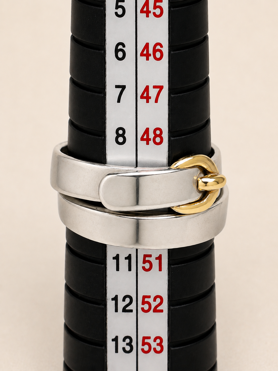 HERMÈS Bague Débridée Argent et Or
