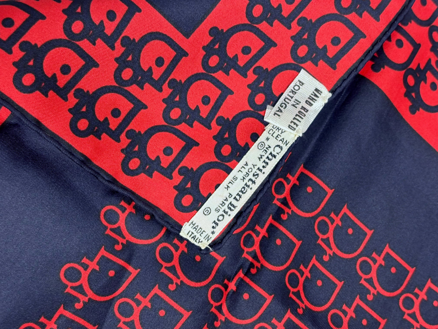 DIOR Foulard Carré Oblique en soie