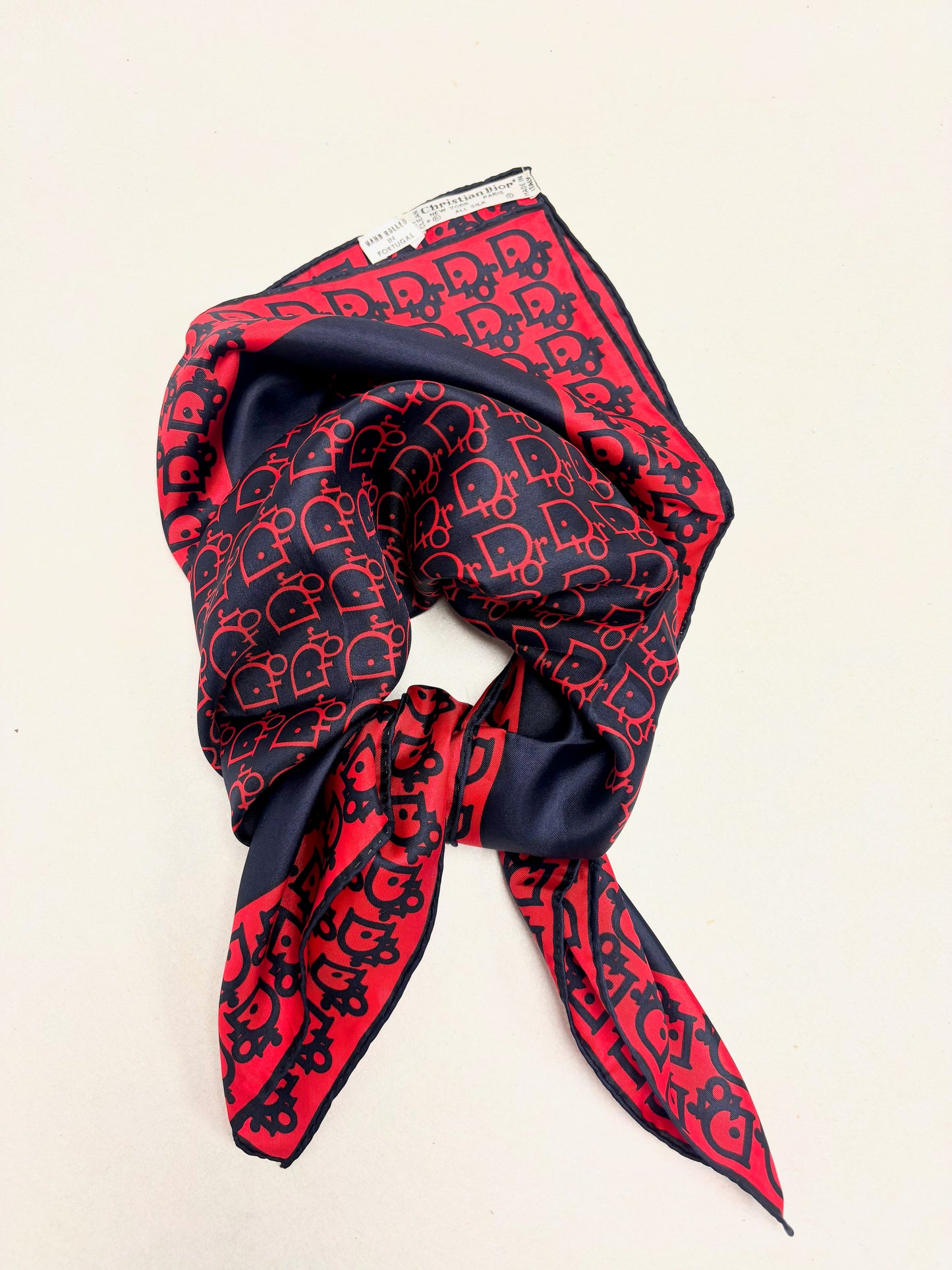 DIOR Foulard Carré Oblique en soie