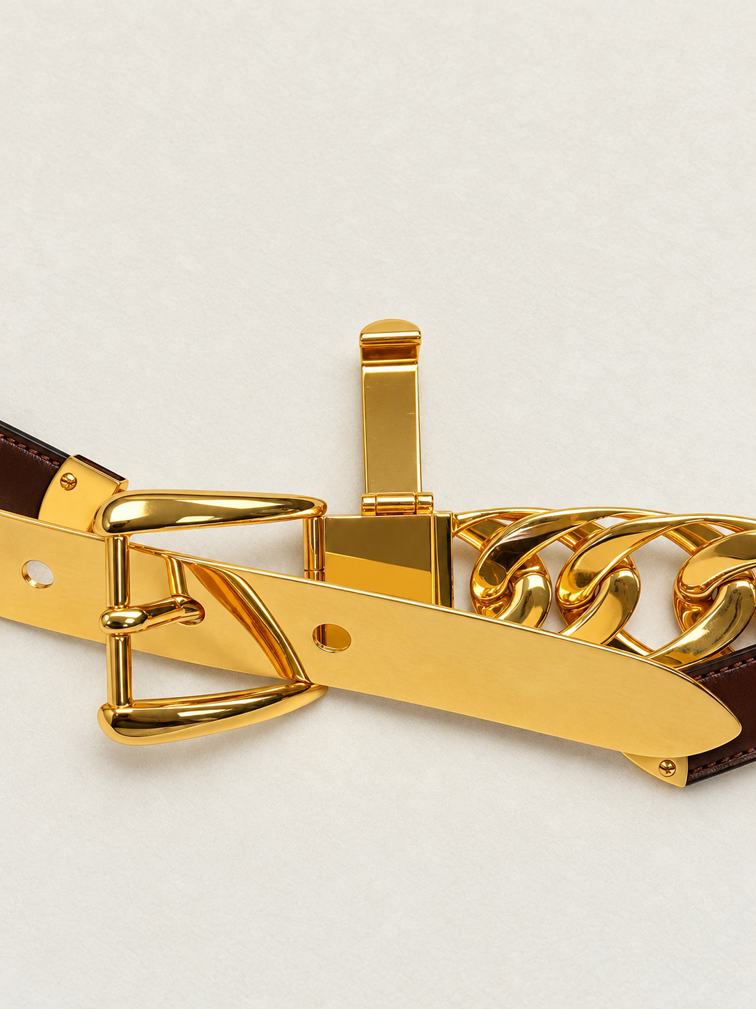 GUCCI Ceinture Cuir et Métal