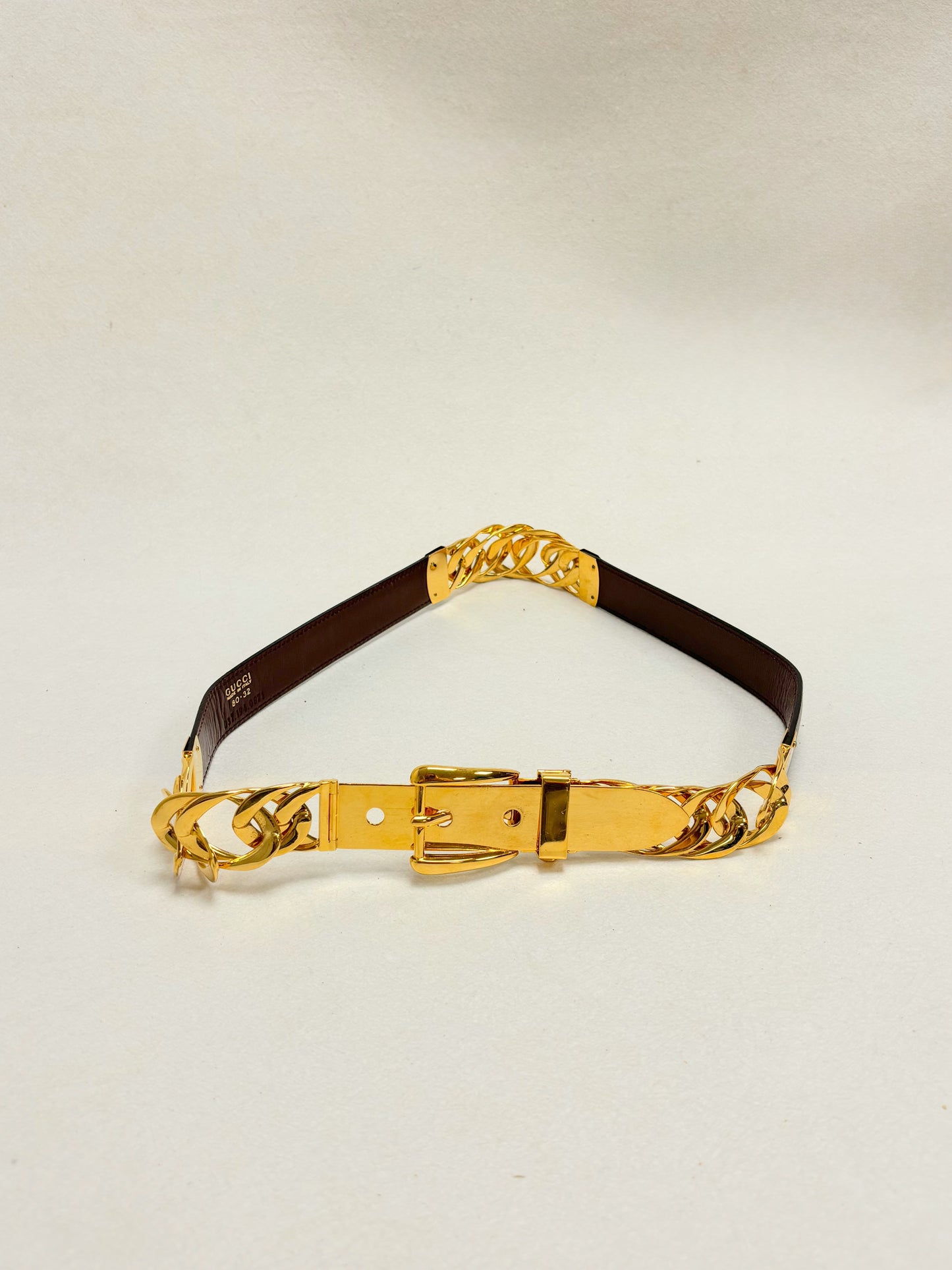 GUCCI Ceinture Cuir et Métal