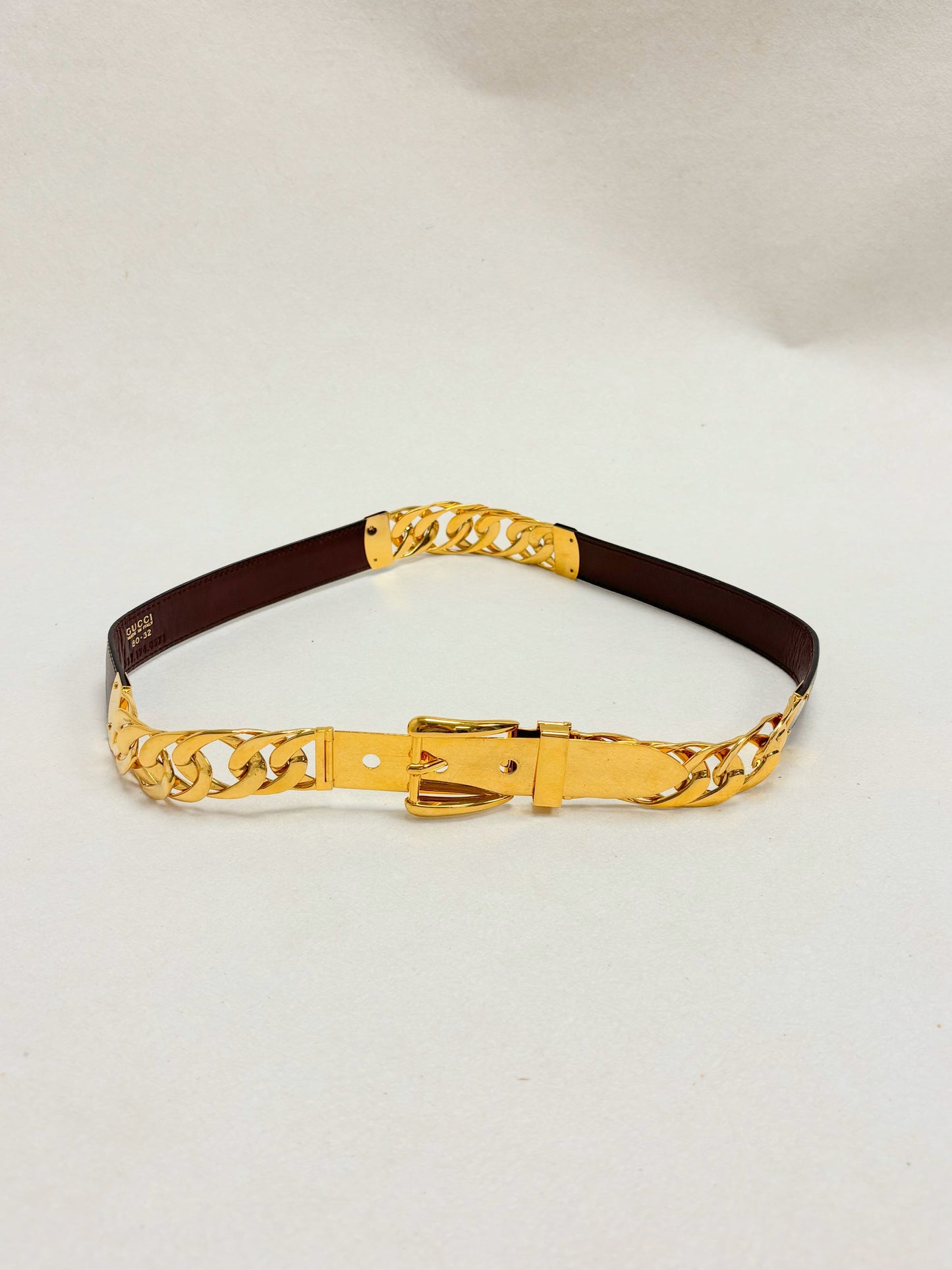 GUCCI Ceinture Cuir et Métal