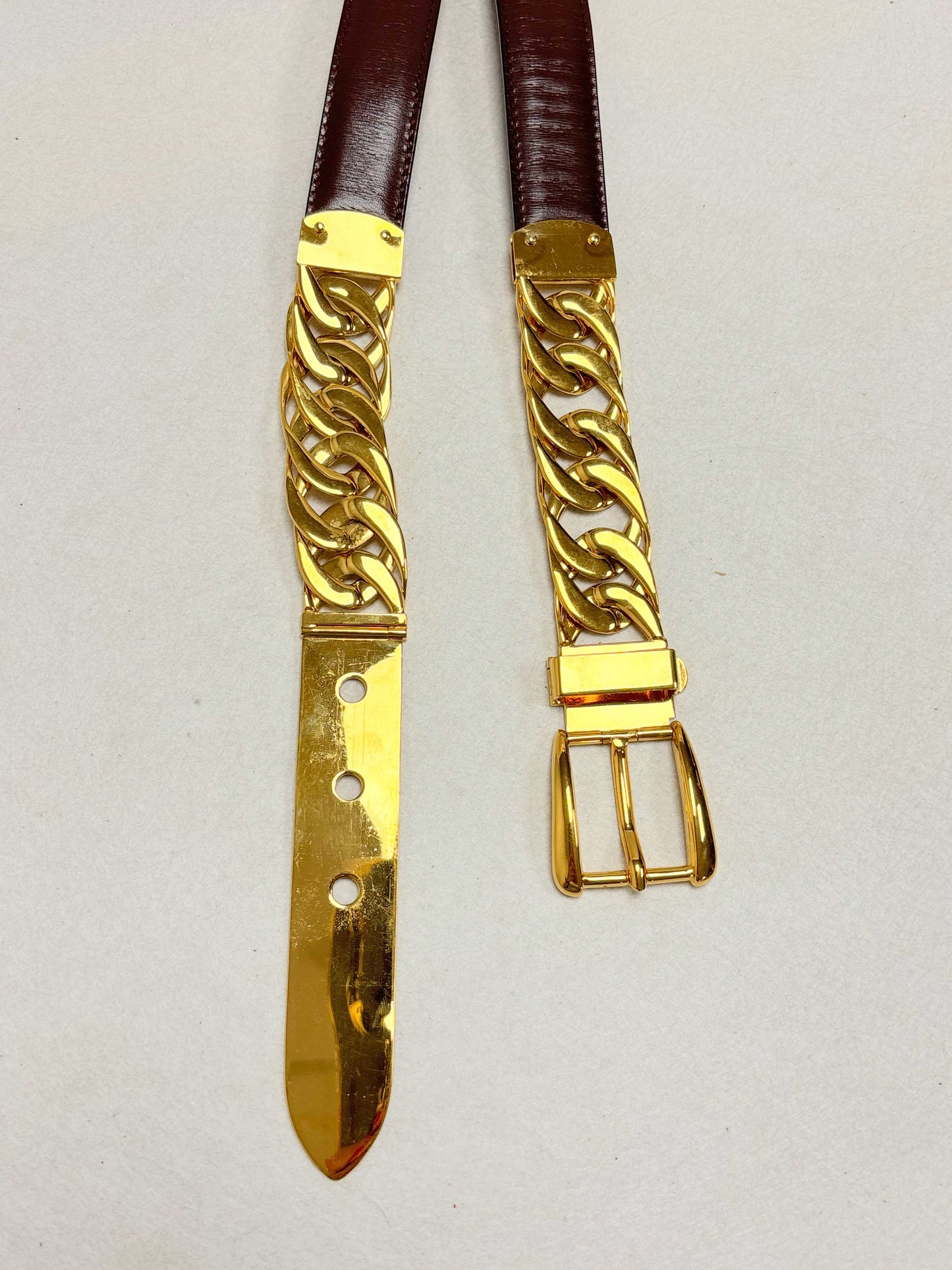 GUCCI Ceinture Cuir et Métal