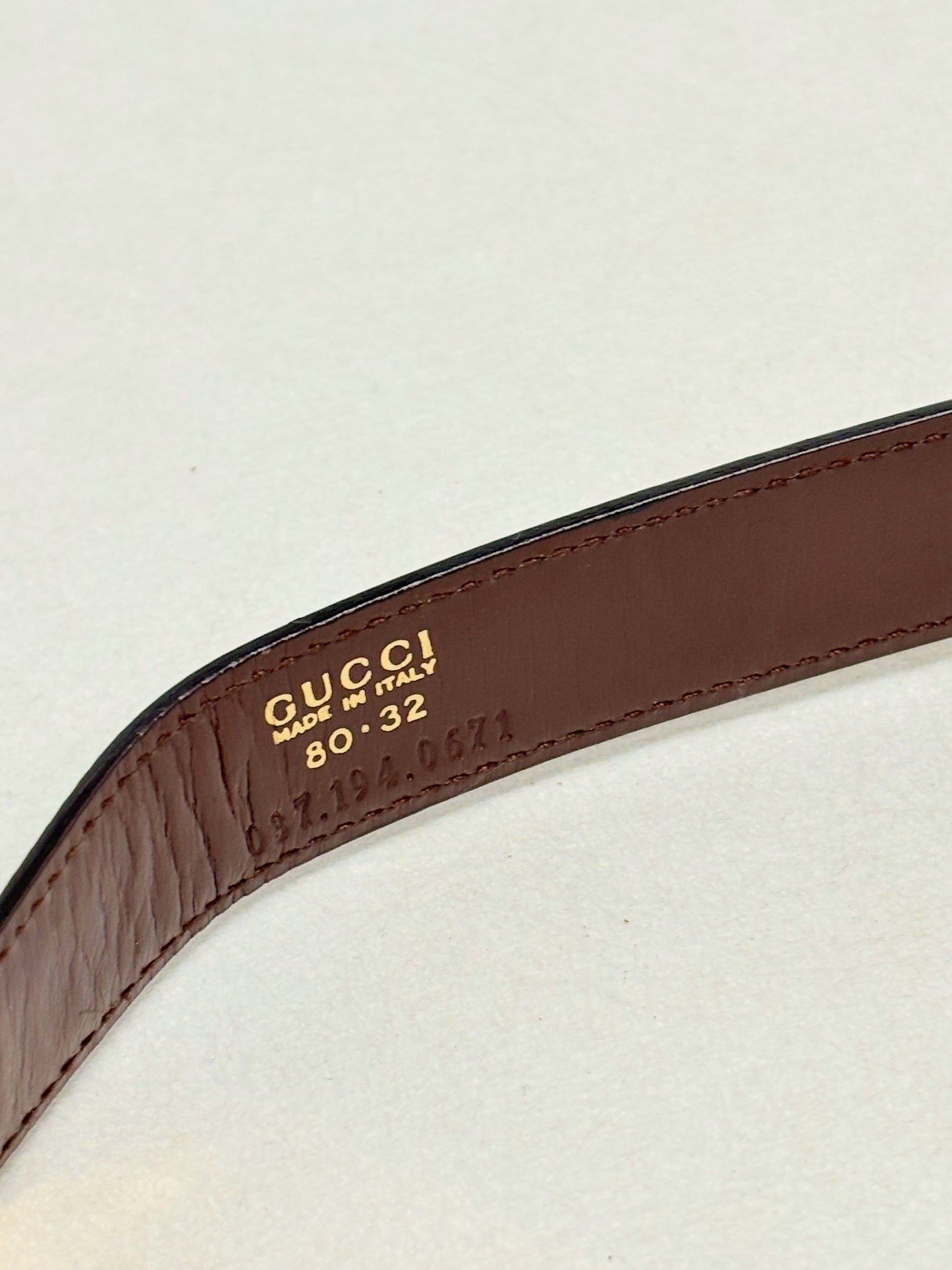 GUCCI Ceinture Cuir et Métal