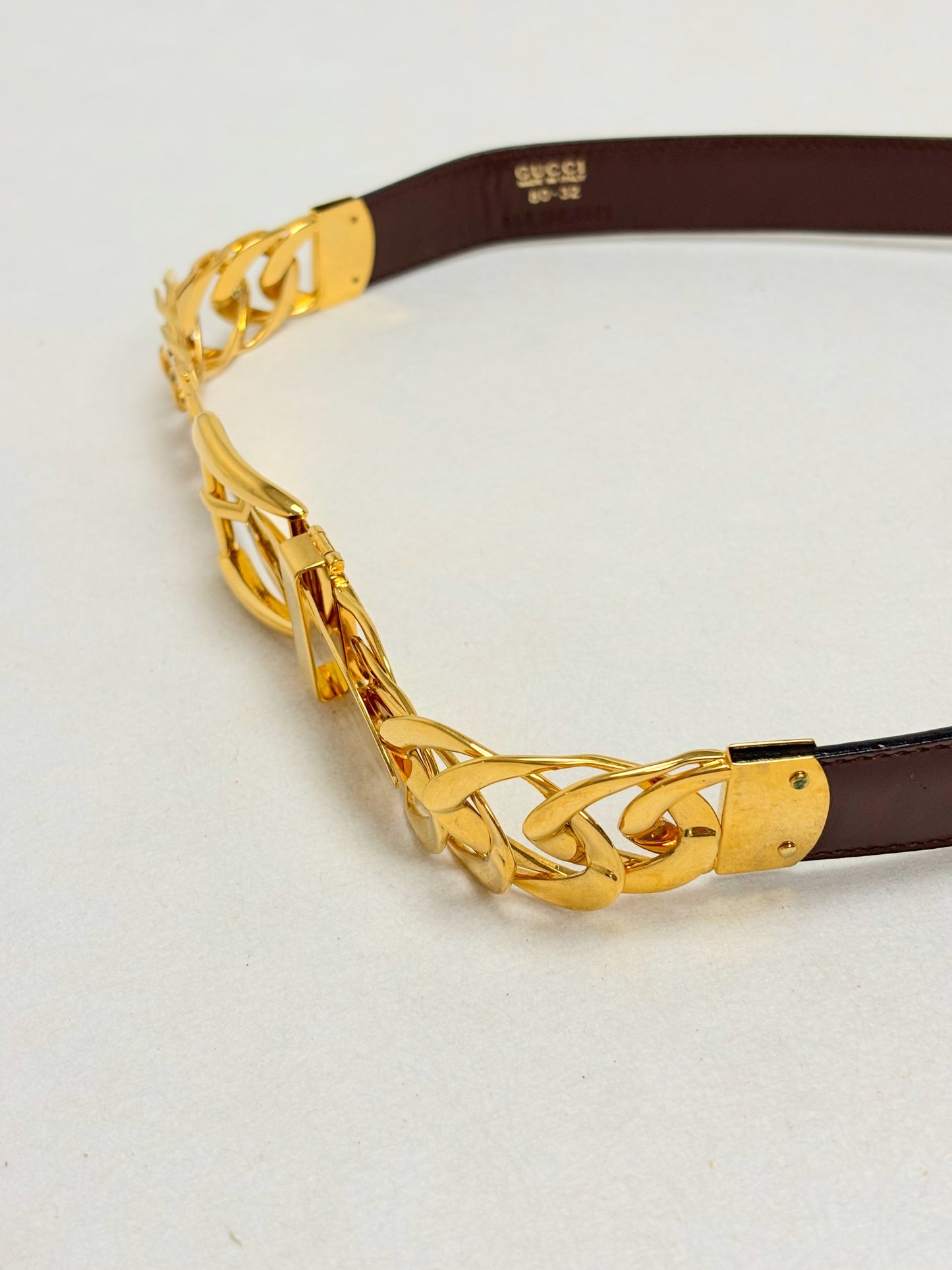 GUCCI Ceinture Cuir et Métal