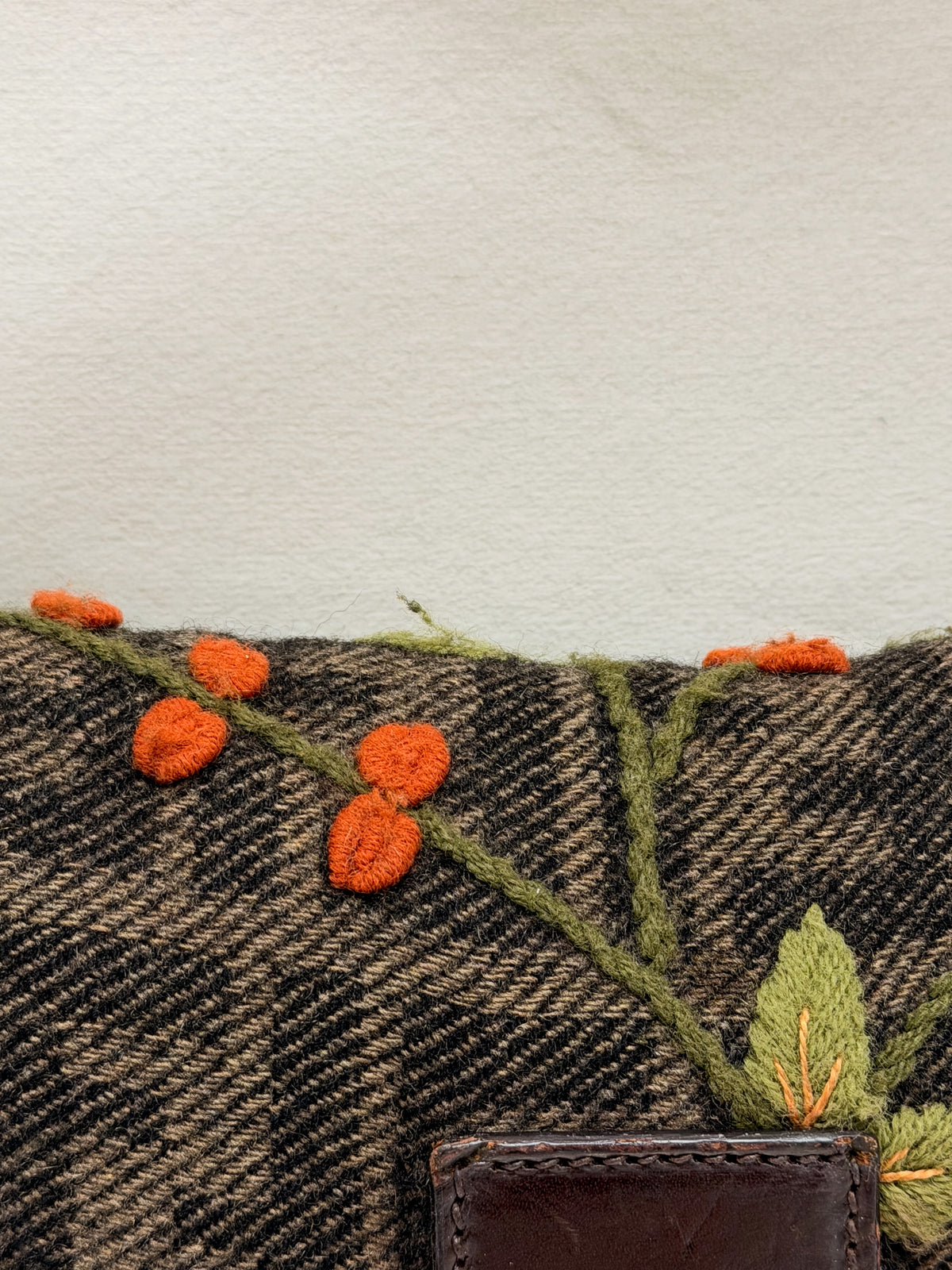 FENDI Sac Baguette Zucca brodé