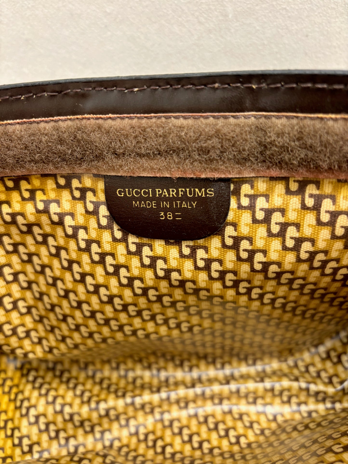 GUCCI Pochette Trousse en Cuir